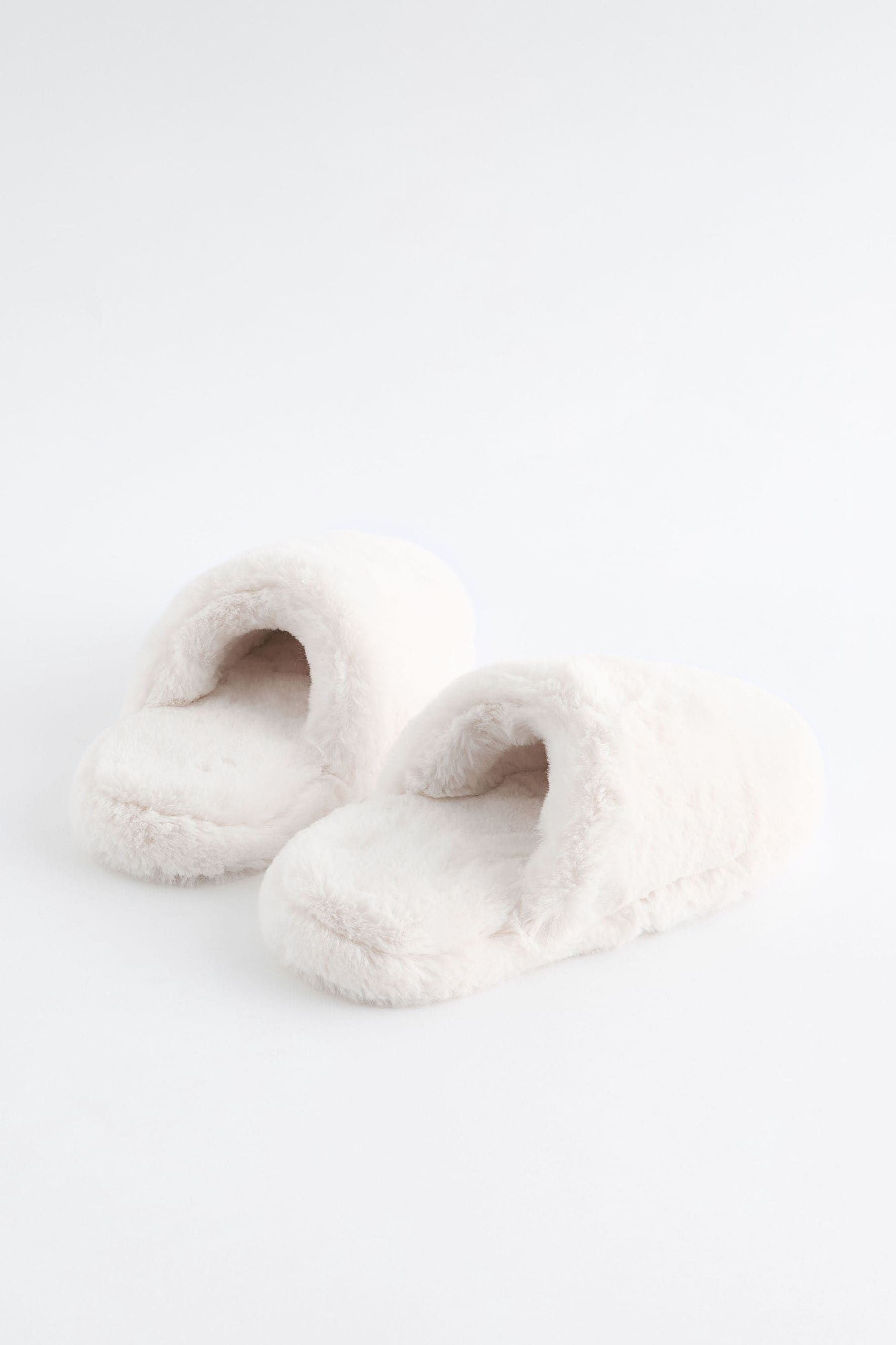 White Mule Slippers