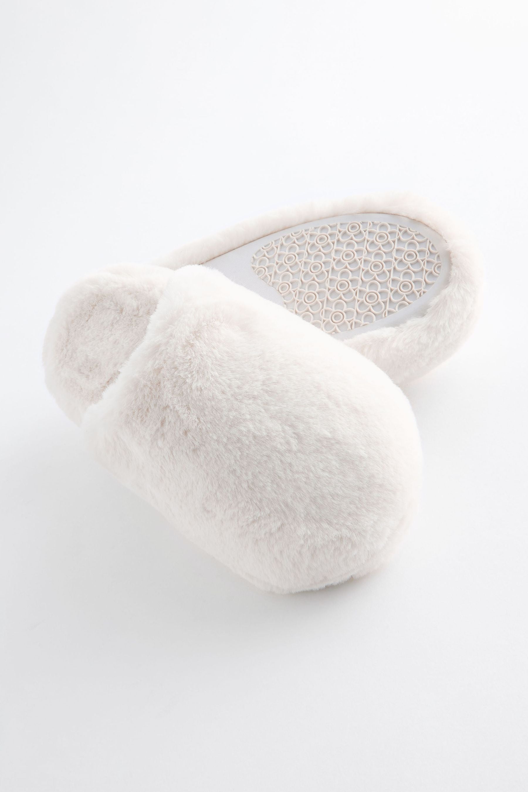 White Mule Slippers