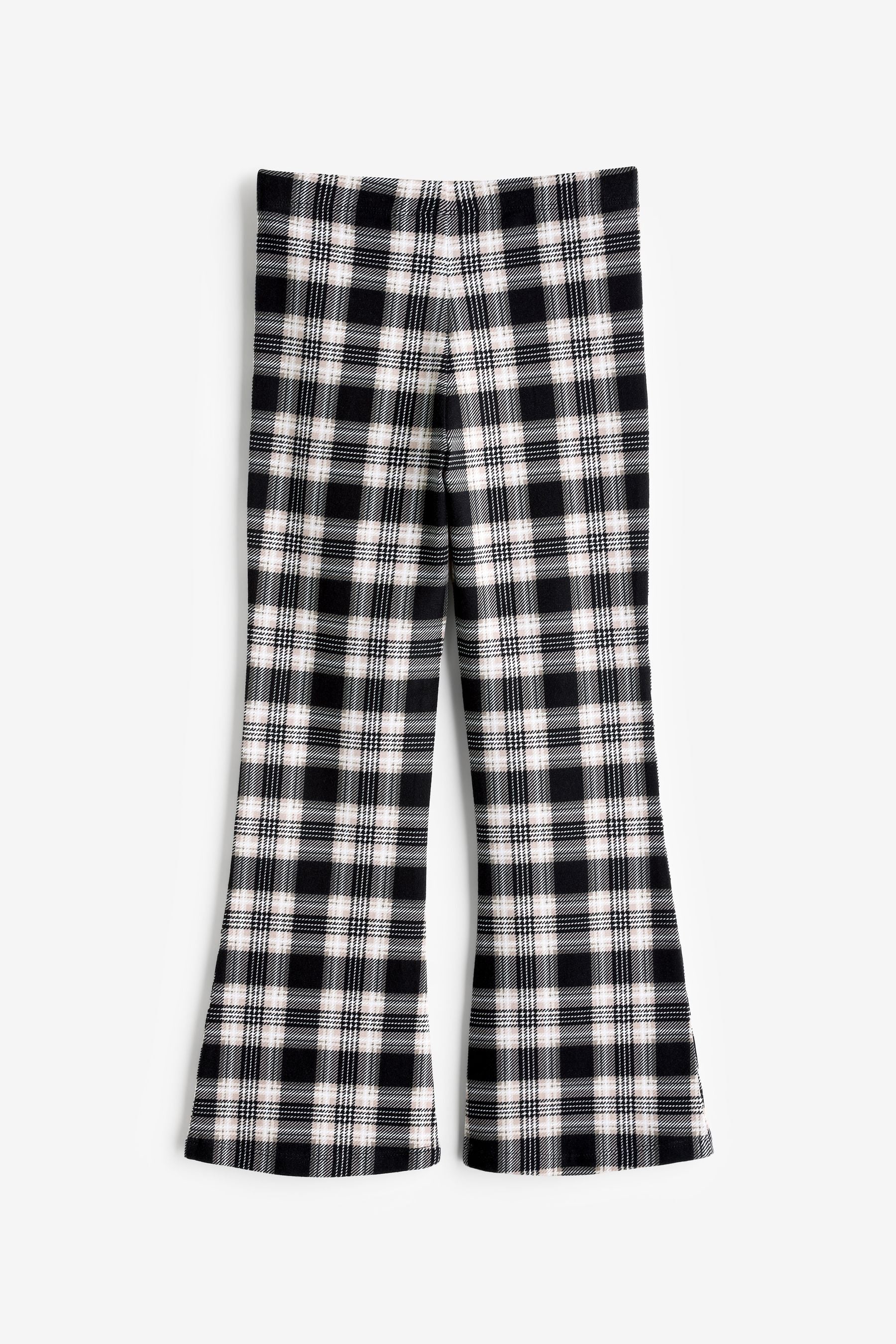 Monochrome Check Flare Leggings (3-16yrs)