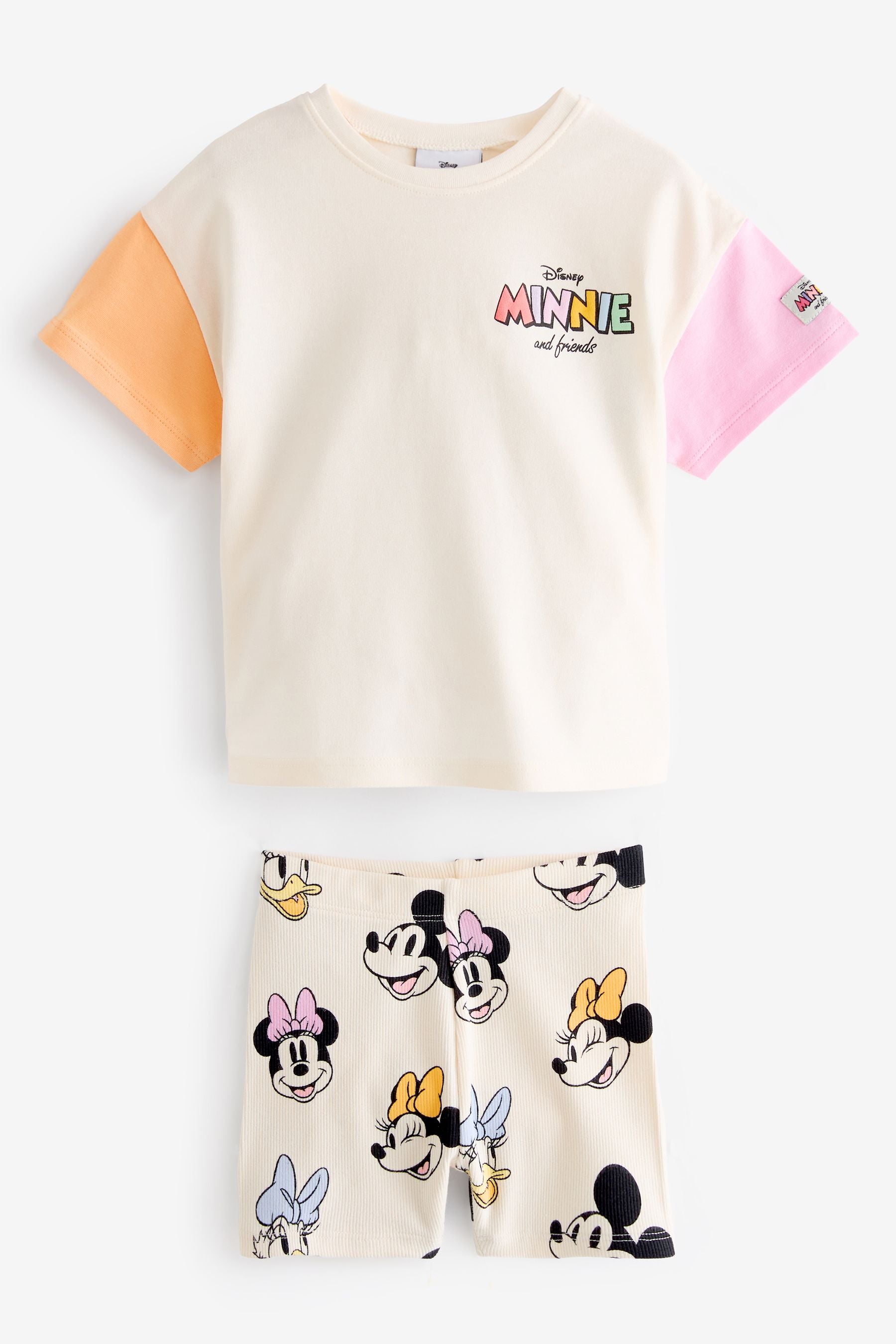 Purple Disney Minnie Mouse T-Shirt and Cycle Shorts Set (3mths-7yrs)