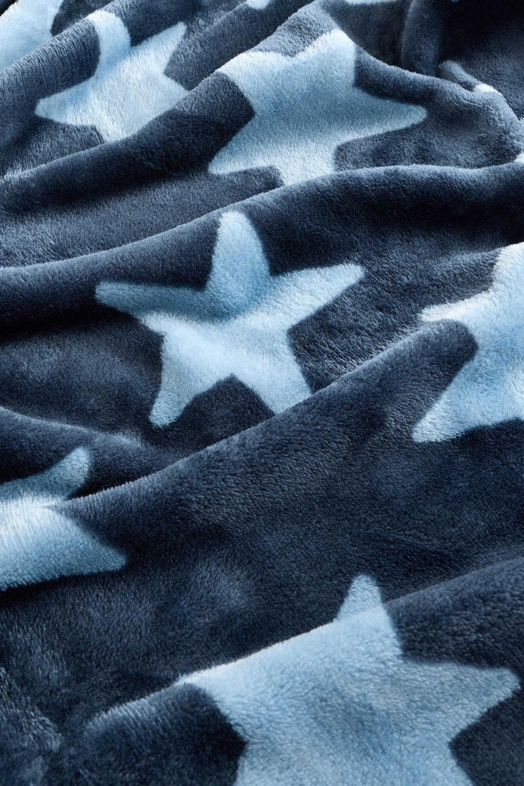 Blue Stars Fleece Baby Blanket