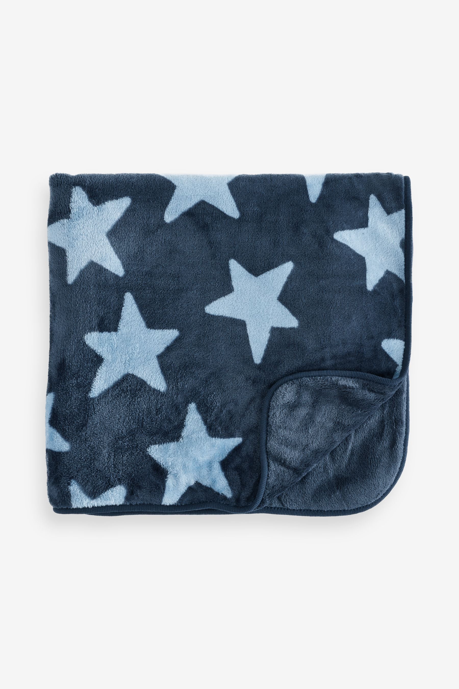 Blue Stars Fleece Baby Blanket