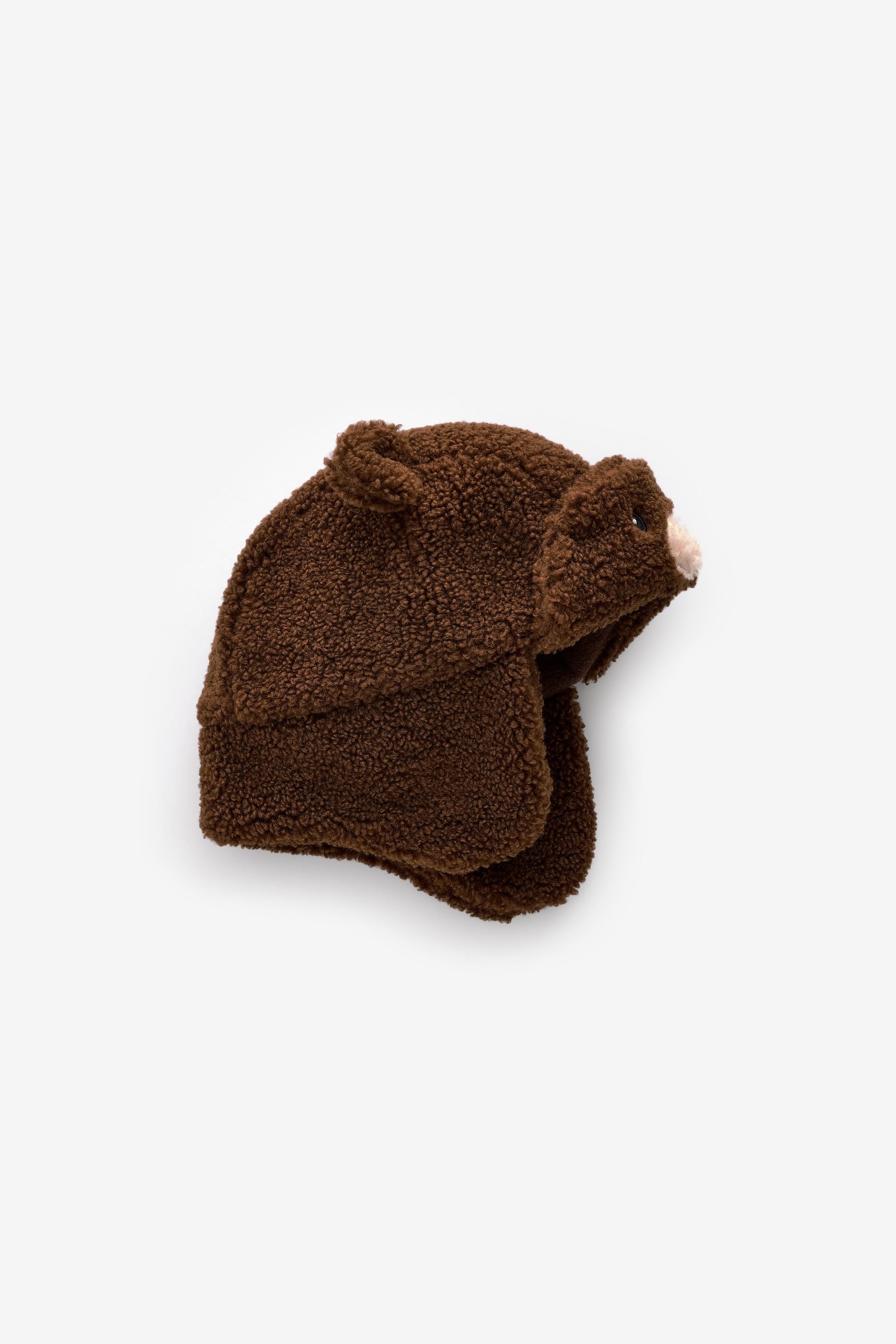 Chocolate Brown Bear Borg Trapper Hat (3mths-10yrs)