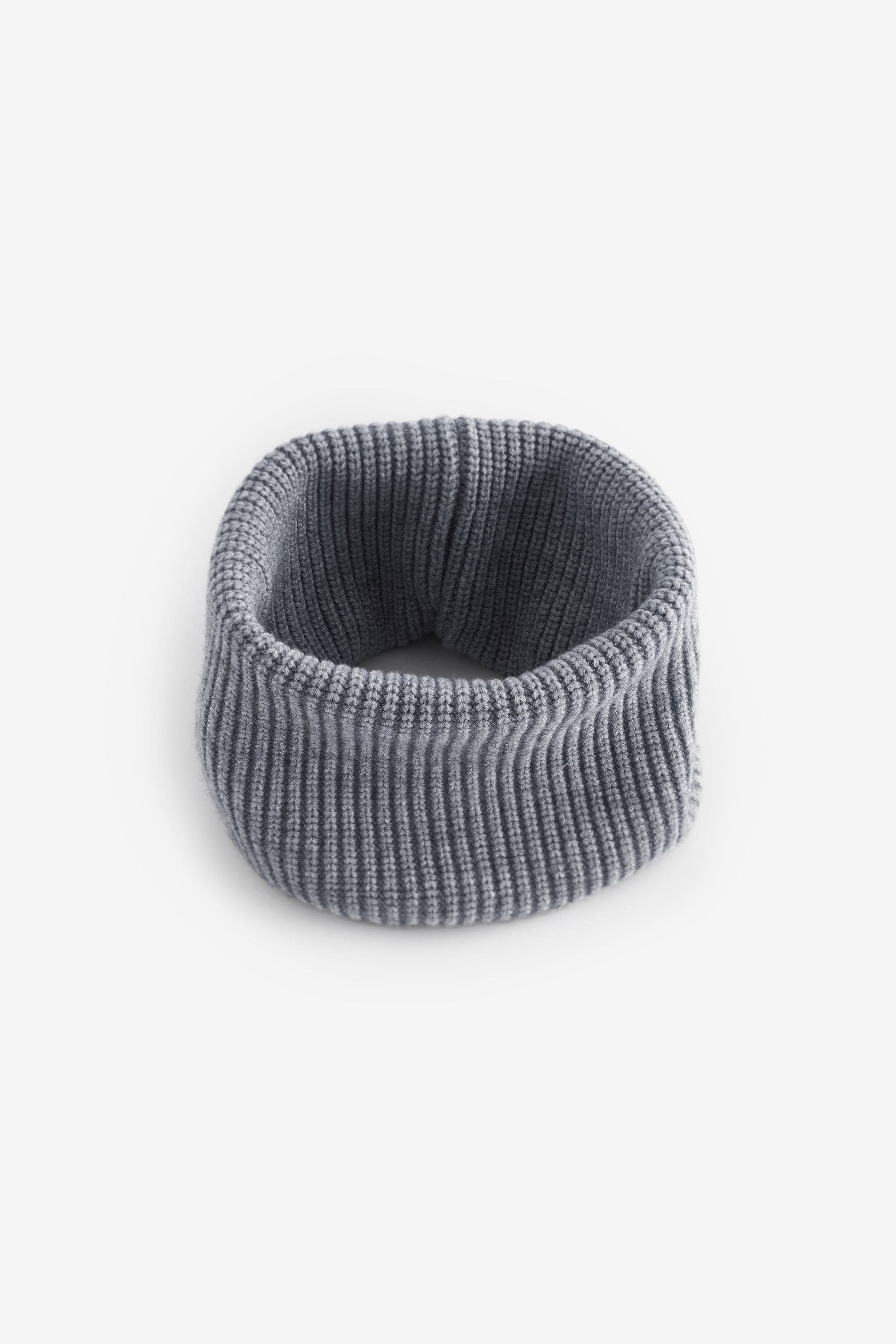 Grey Twist Knitted Snood (1-16yrs)