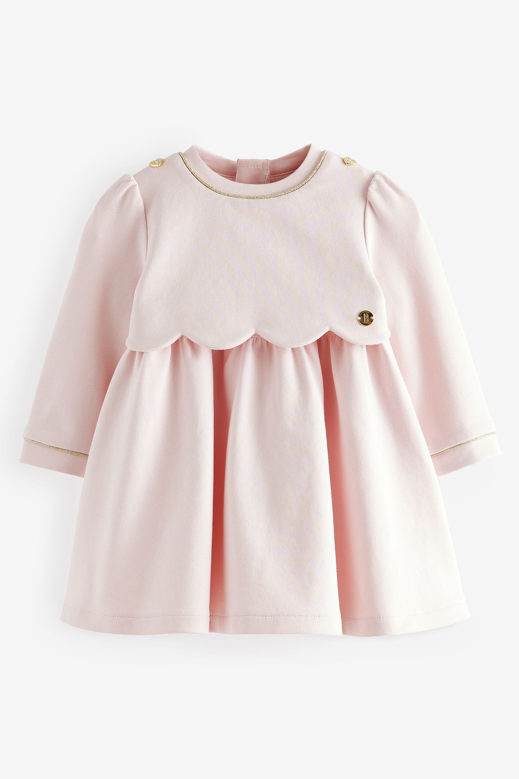 Baker by Ted Baker Pink Scallop Ponte Dress