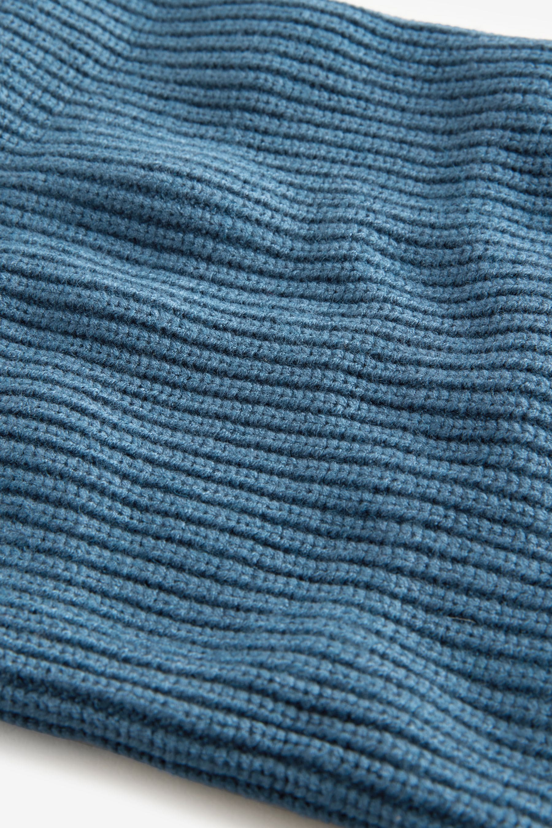 Petrol Blue Knitted Snood (1-16yrs)