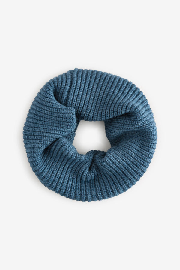 Petrol Blue Knitted Snood (1-16yrs)