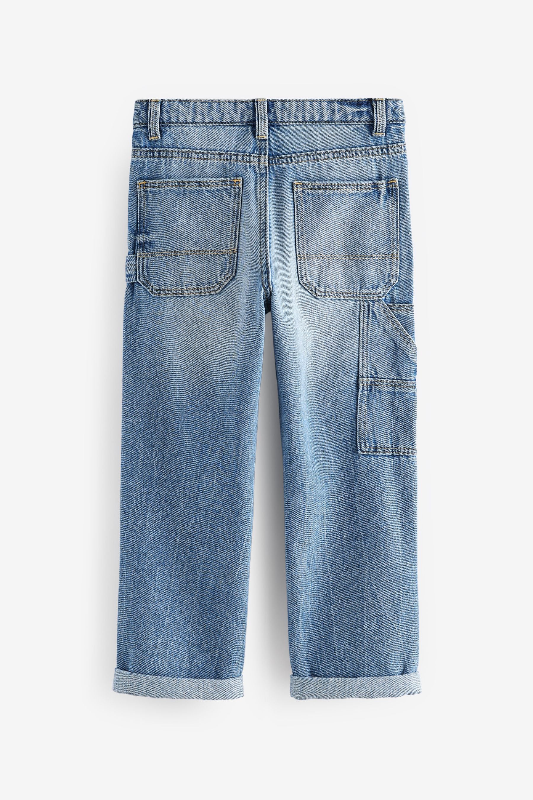 Blue Denim Carpenter 100% Cotton Jeans (3-16yrs)