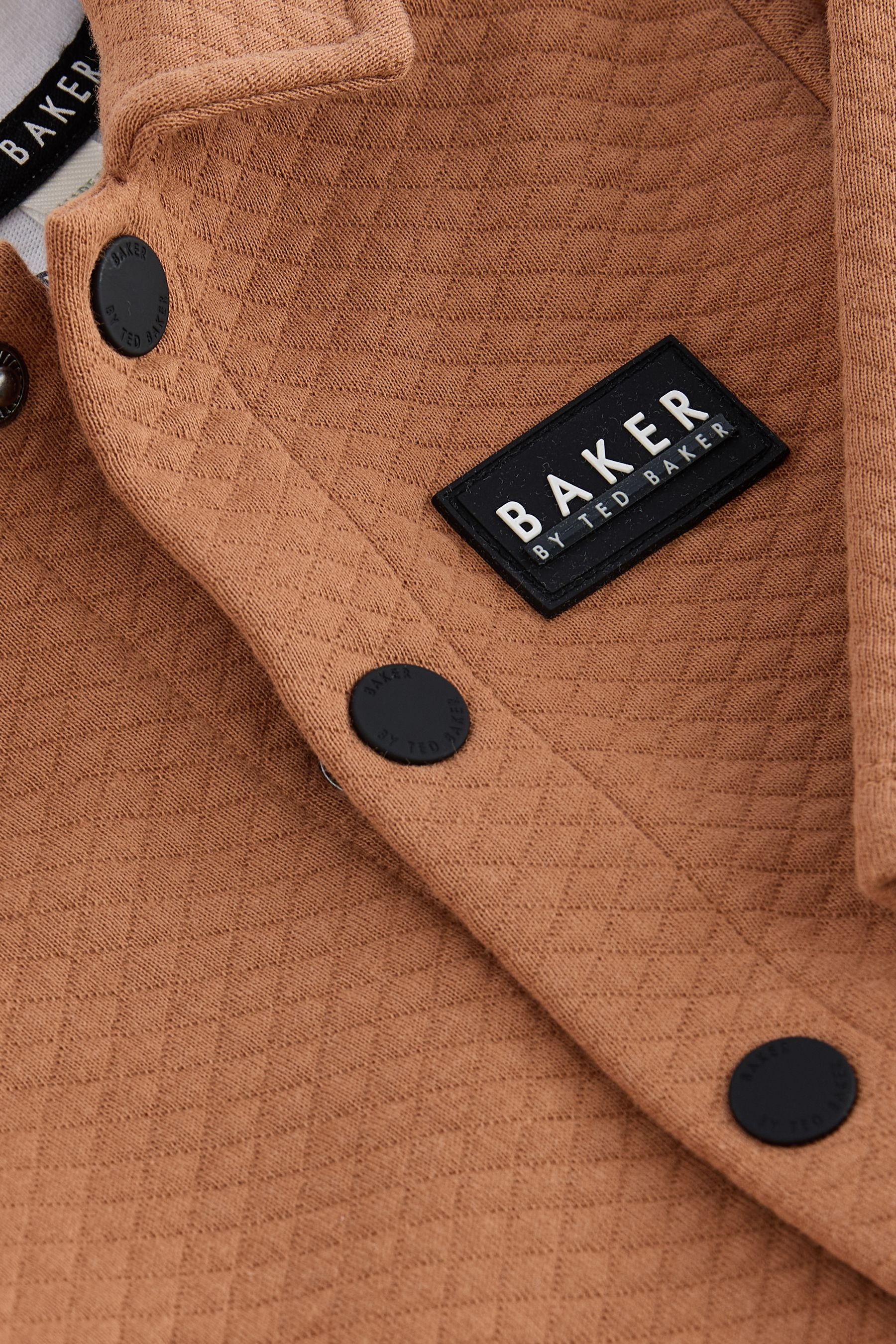 Baker by Ted Baker Rust Brown Textured Shacket 3 Piece Set