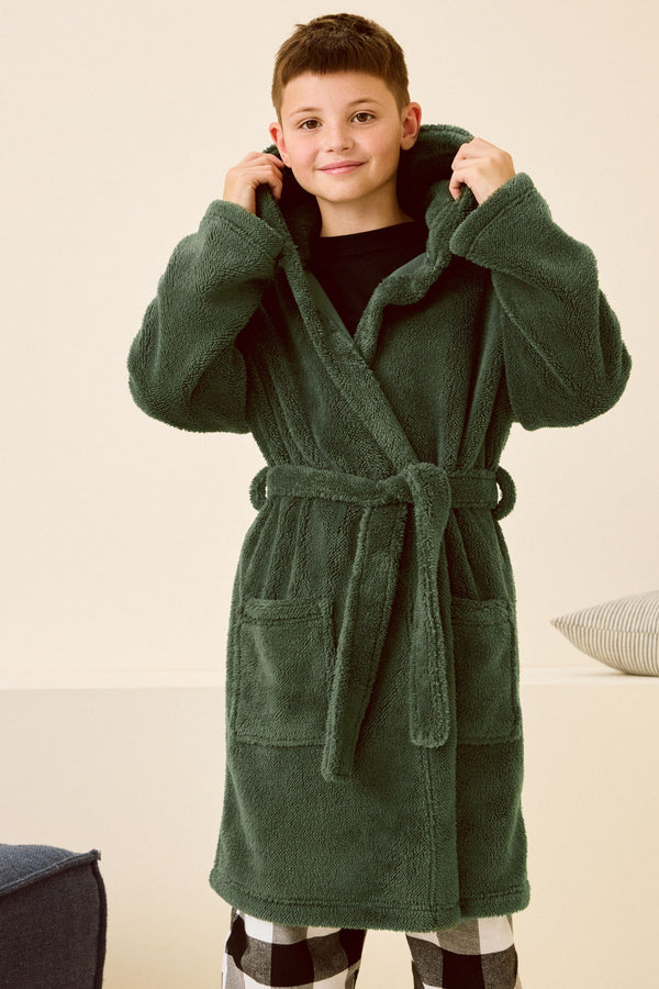 Sage Green Fleece Robe (1.5-16yrs)