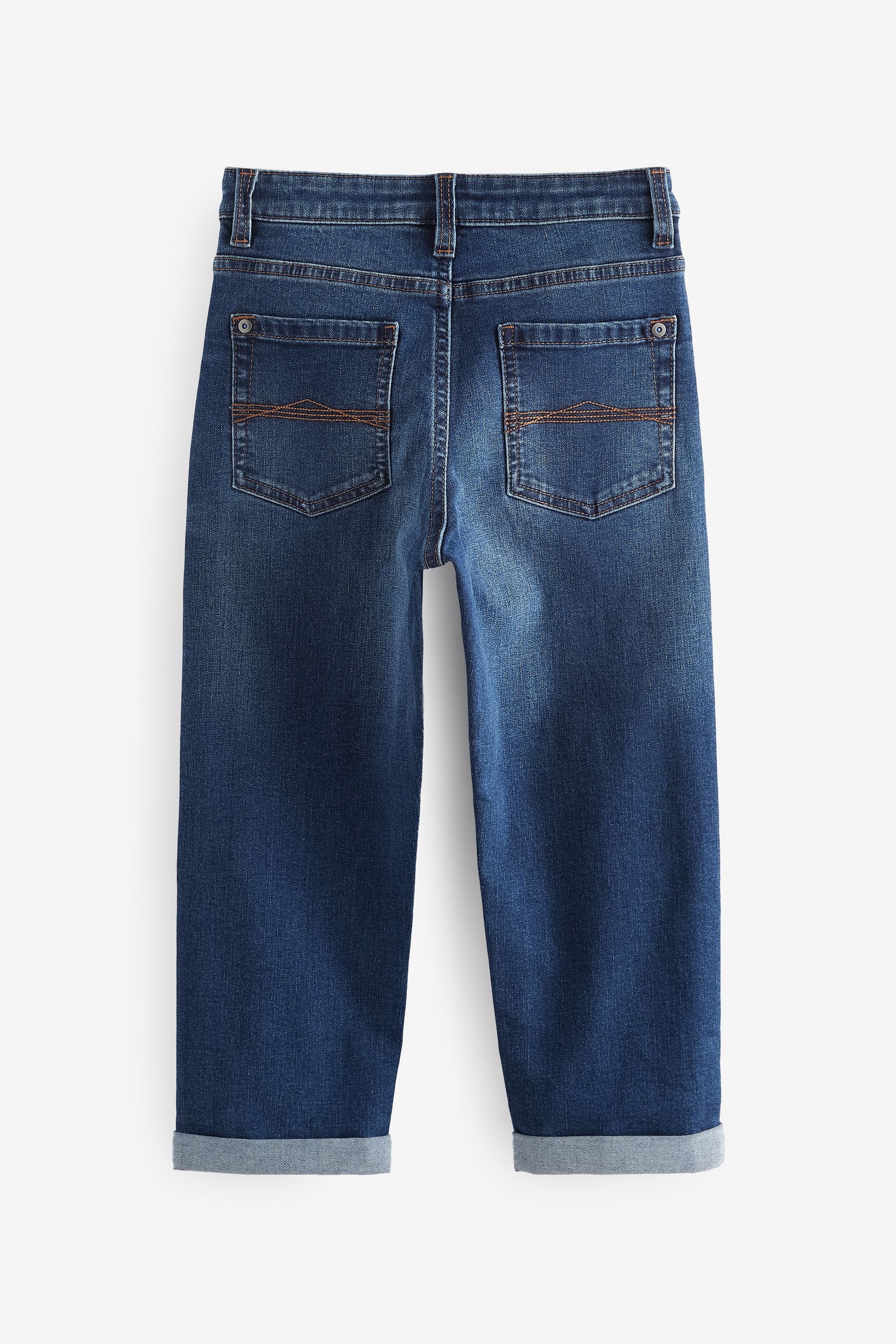 Blue Indigo Loose Fit Tapered Fit Stretch Jeans (3-17yrs)