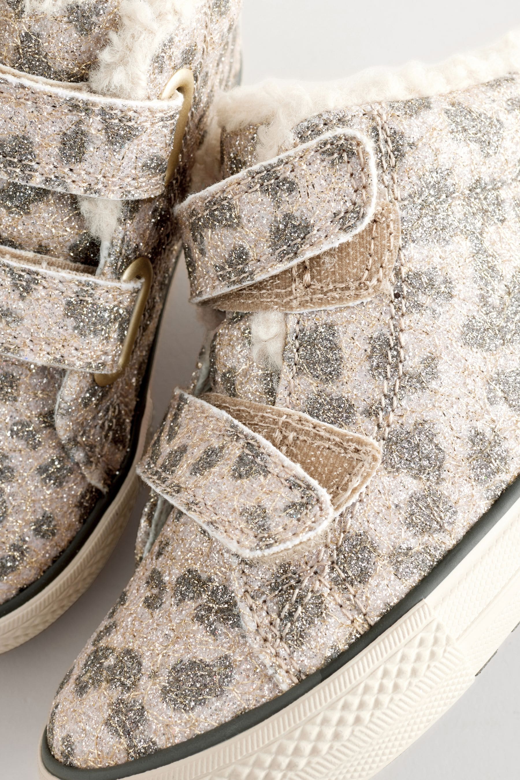 Animal Shimmer High Top Trainers