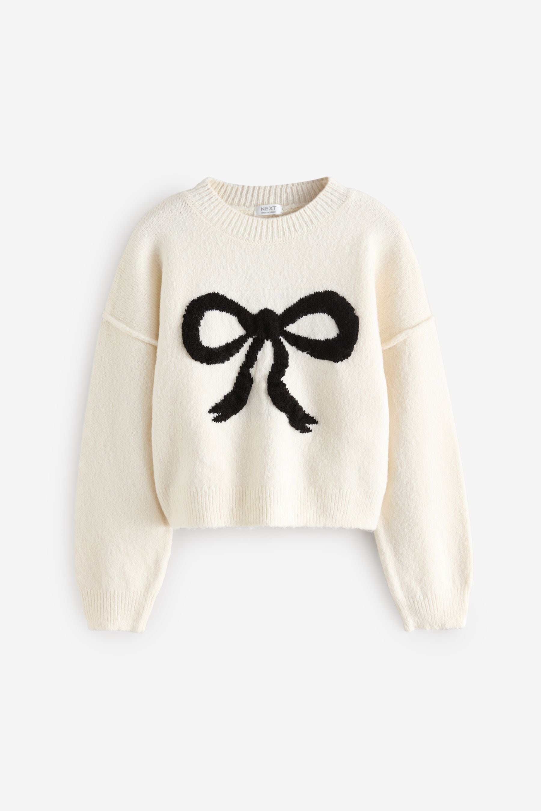 Ecru Bow Jumper (3-16yrs)