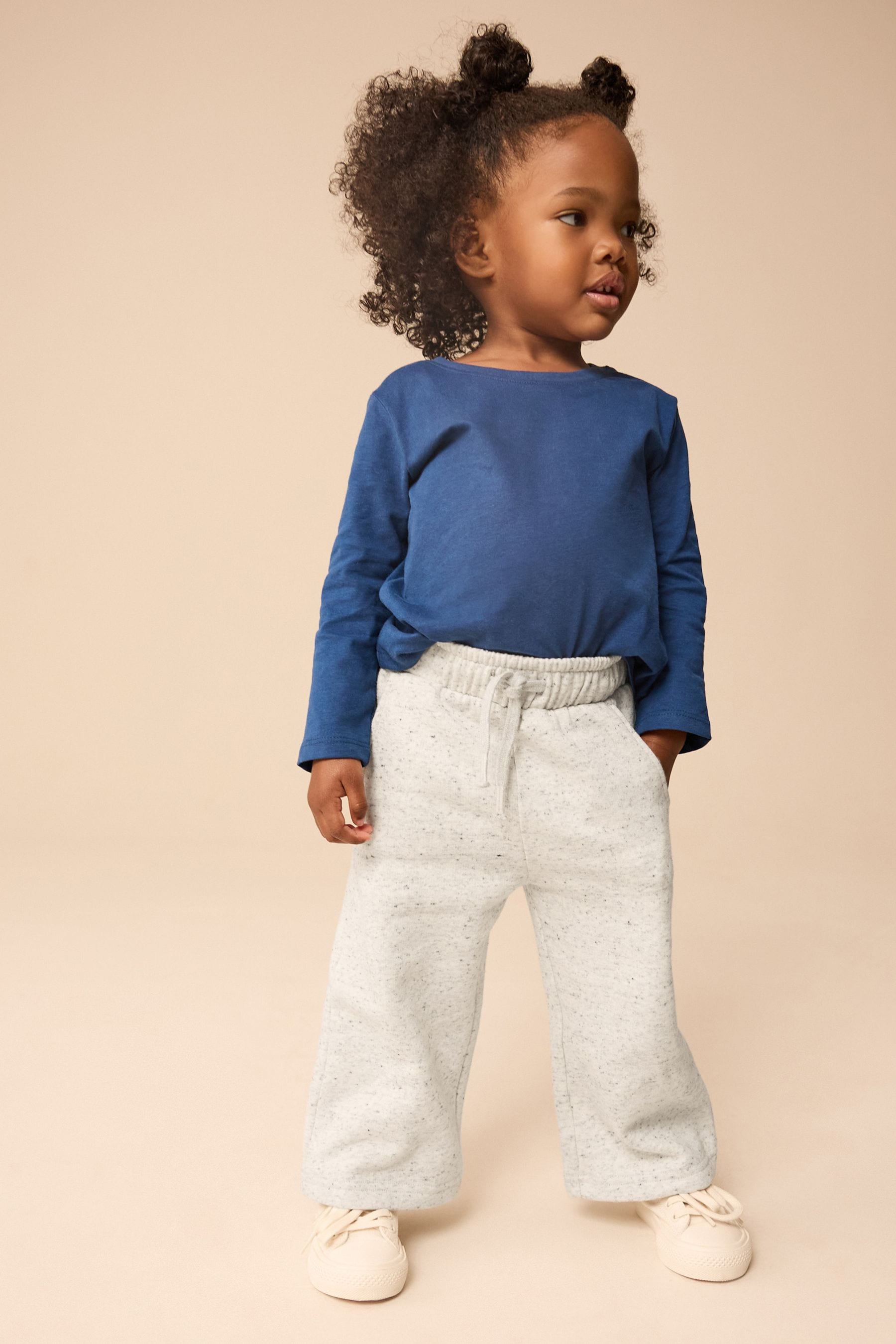 Silver Wide Leg Joggers (3mths-7yrs)