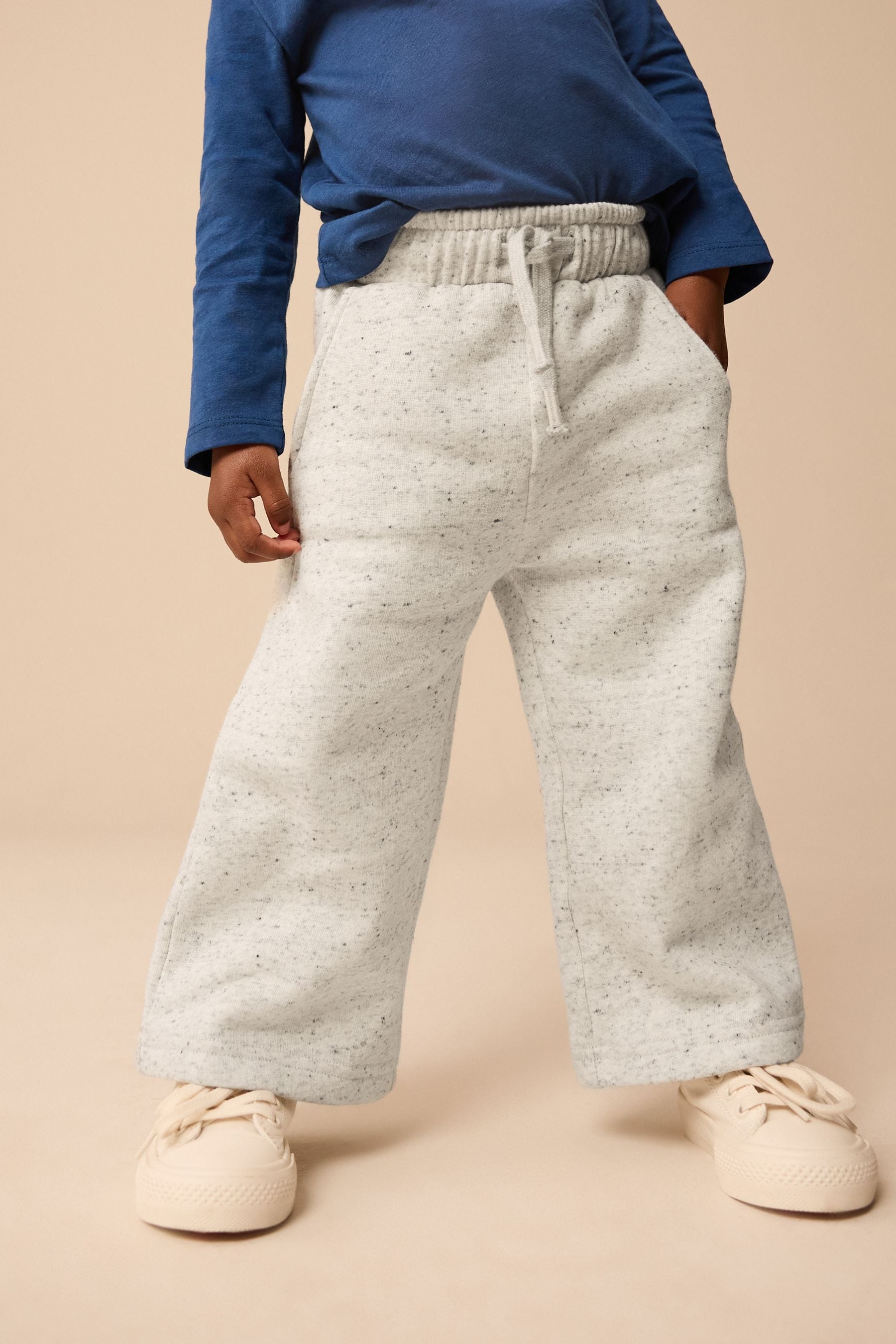 Silver Wide Leg Joggers (3mths-7yrs)