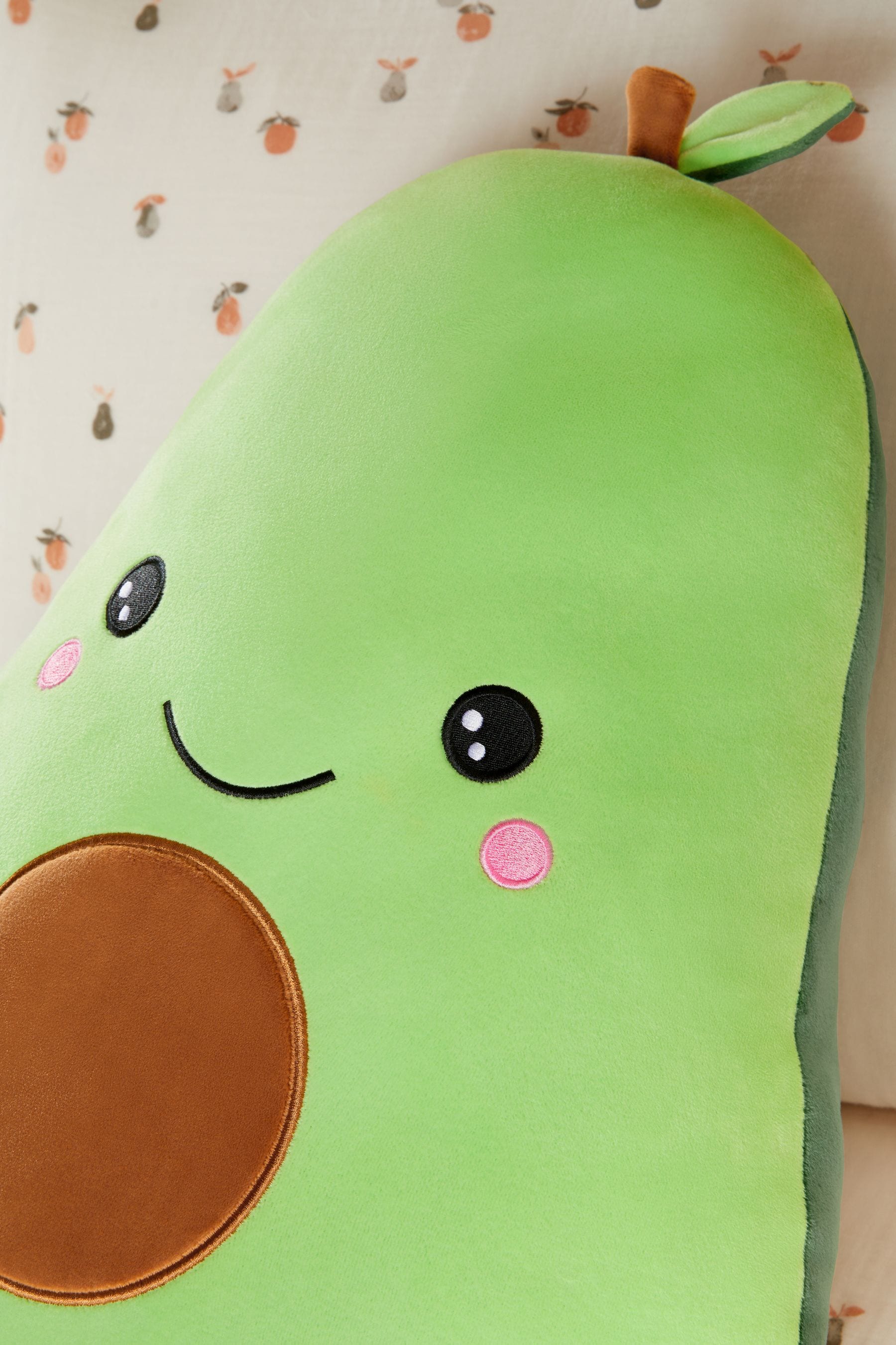 Green Avocado Extra Large Super Soft Squidge Toy Cushion