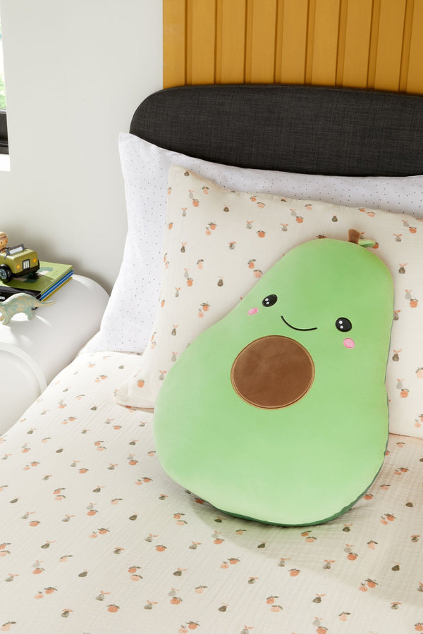 Green Avocado Extra Large Super Soft Squidge Toy Cushion