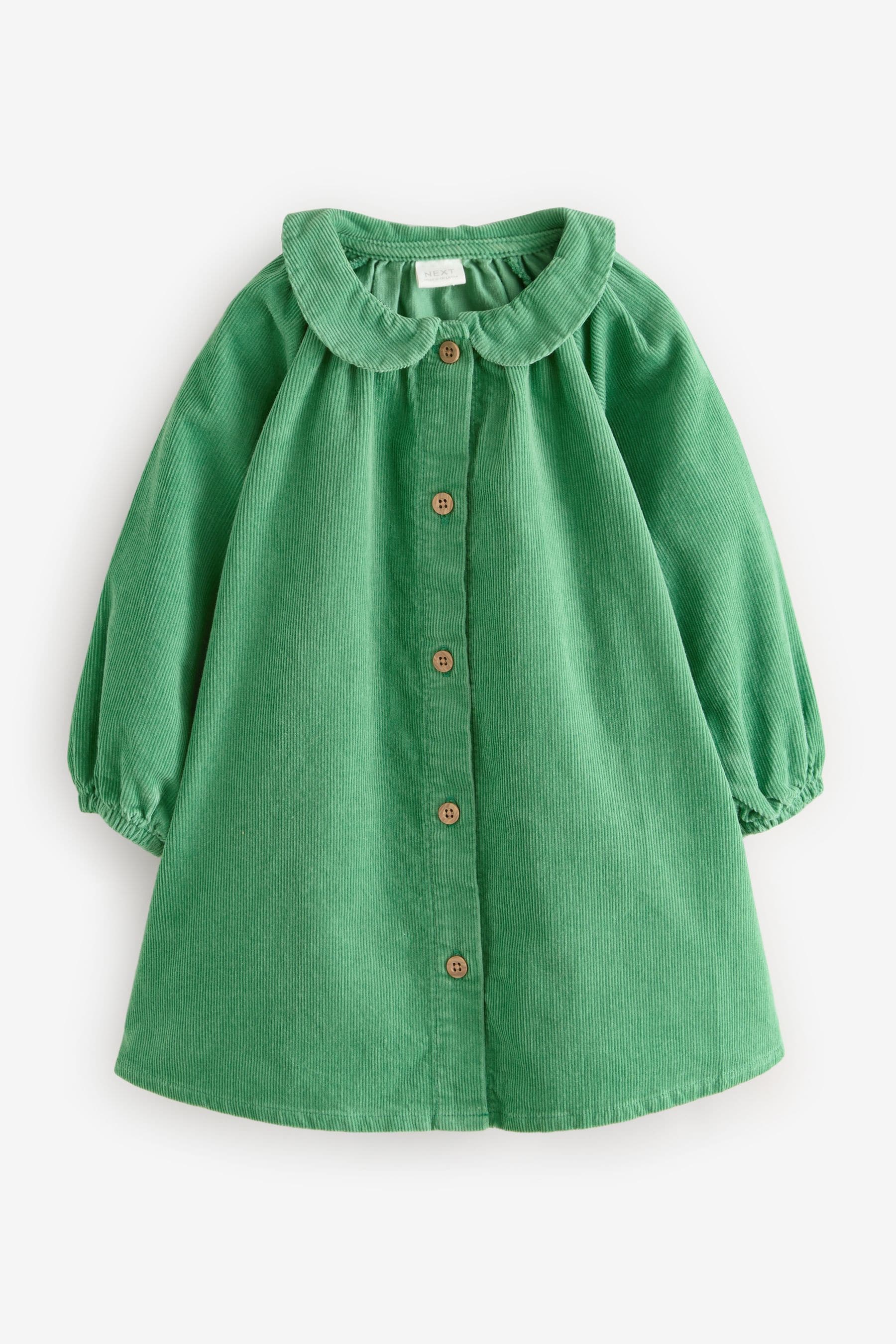 Green 100% Cotton Shirt Dress (3mths-8yrs)