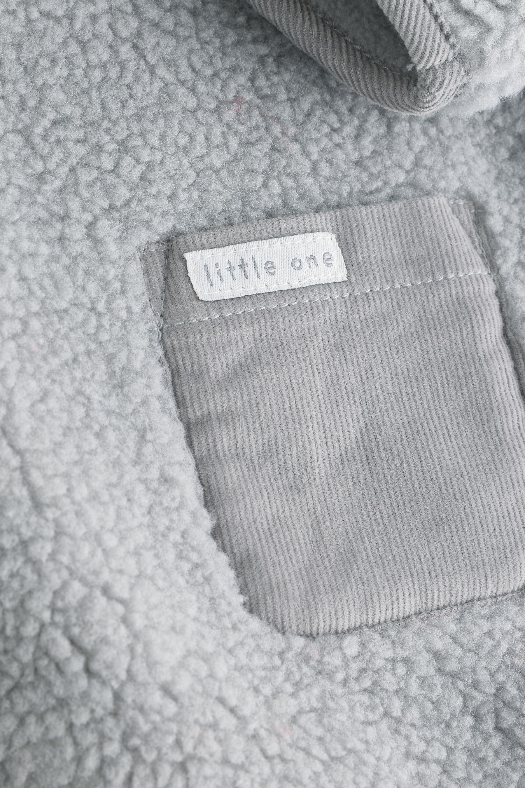 Grey Bear Cosy Borg Fleece Baby Jacket