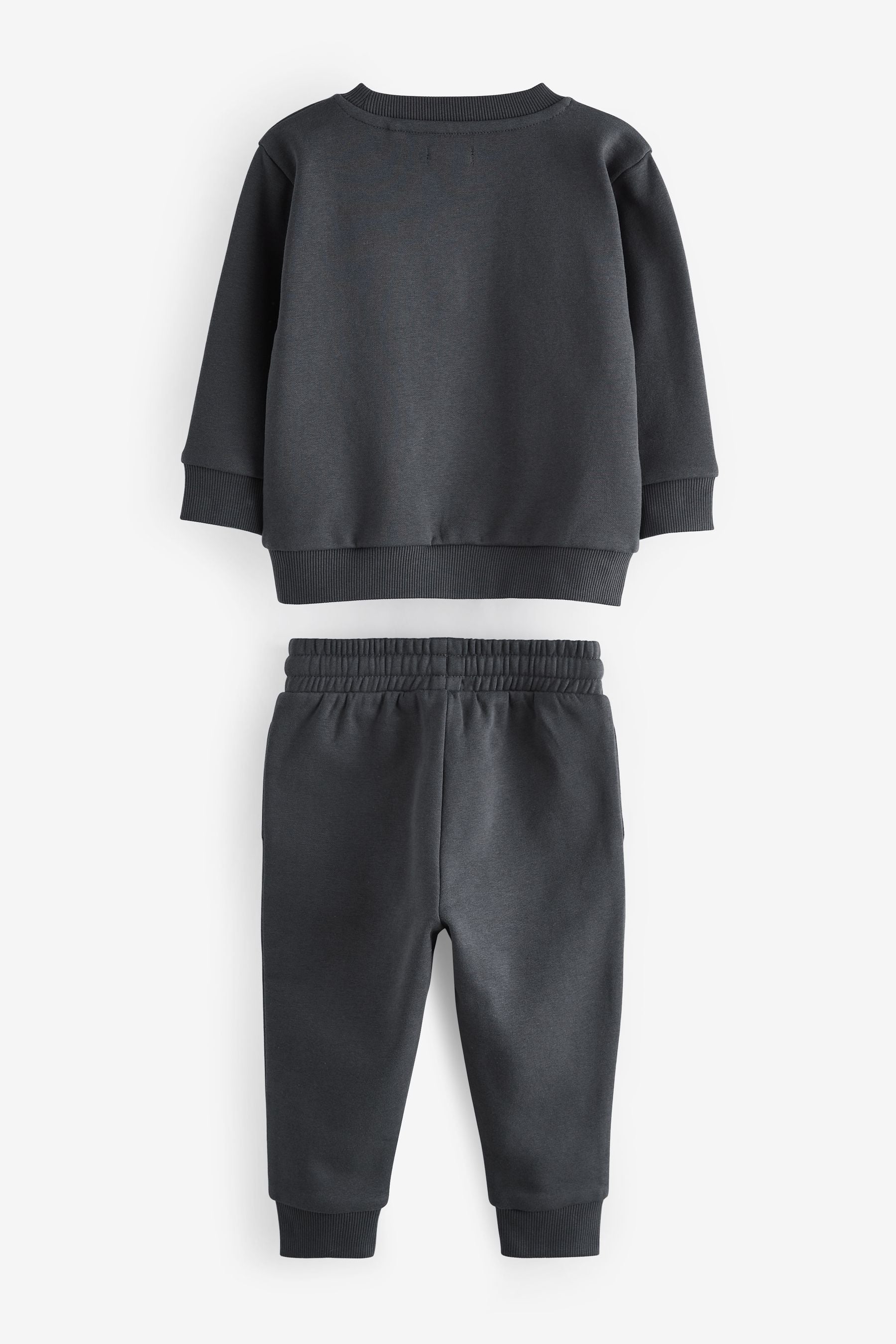 Charcoal Grey/Green 2 Pack Sweatshirt and Jogger Set (3mths-7yrs)