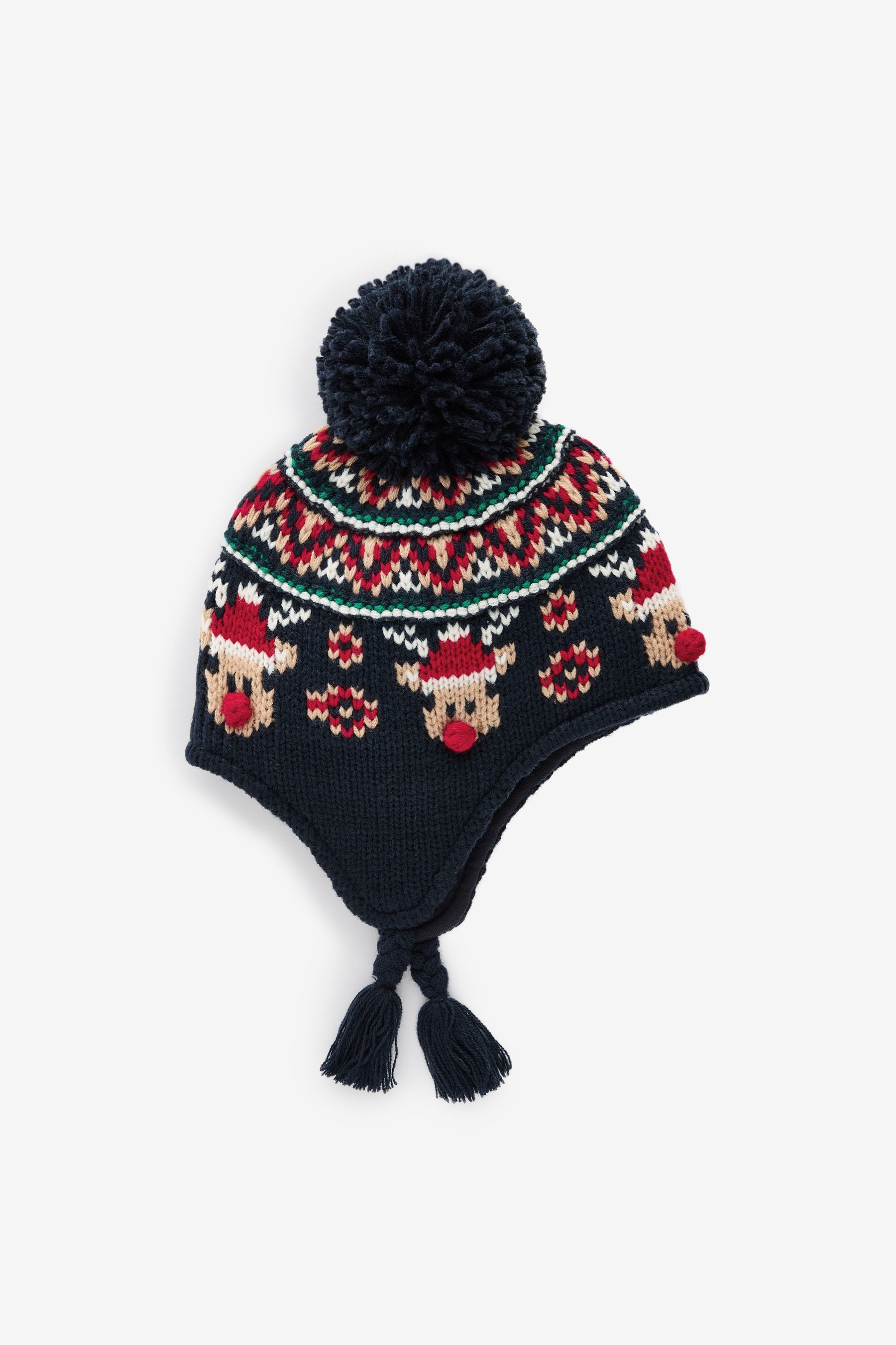 Fairisle Reindeer Inca Pattern Hat (3mths-13yrs)