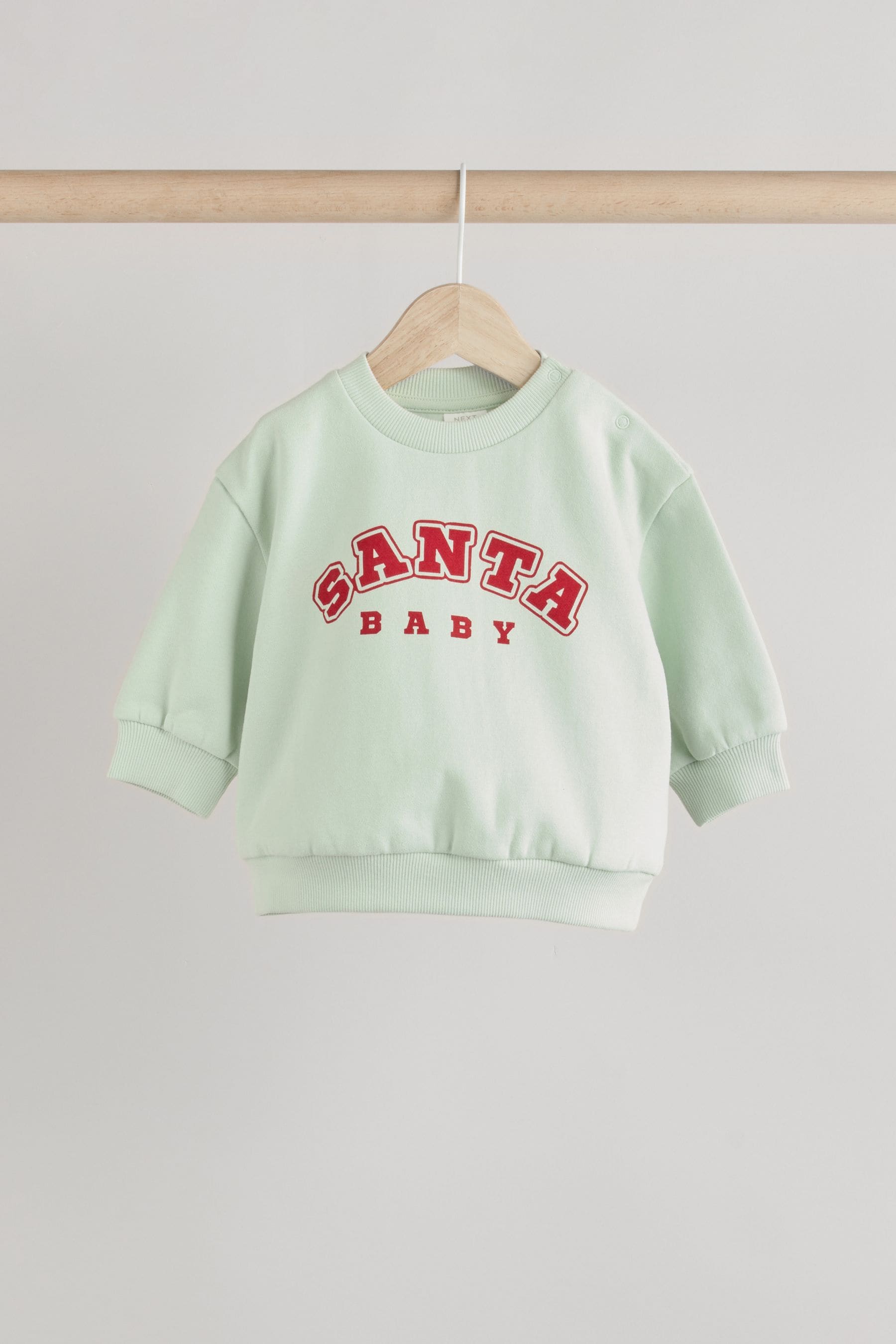 Bright Santa Baby Christmas Cosy Sweatshirt and Joggers Set (0mths-2yrs)