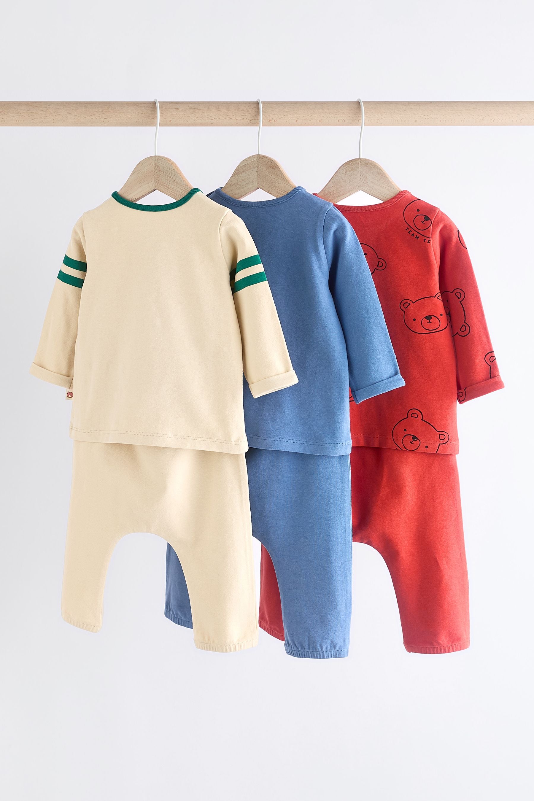 Varsity Bear Top and Leggings Baby Set 6 Pack