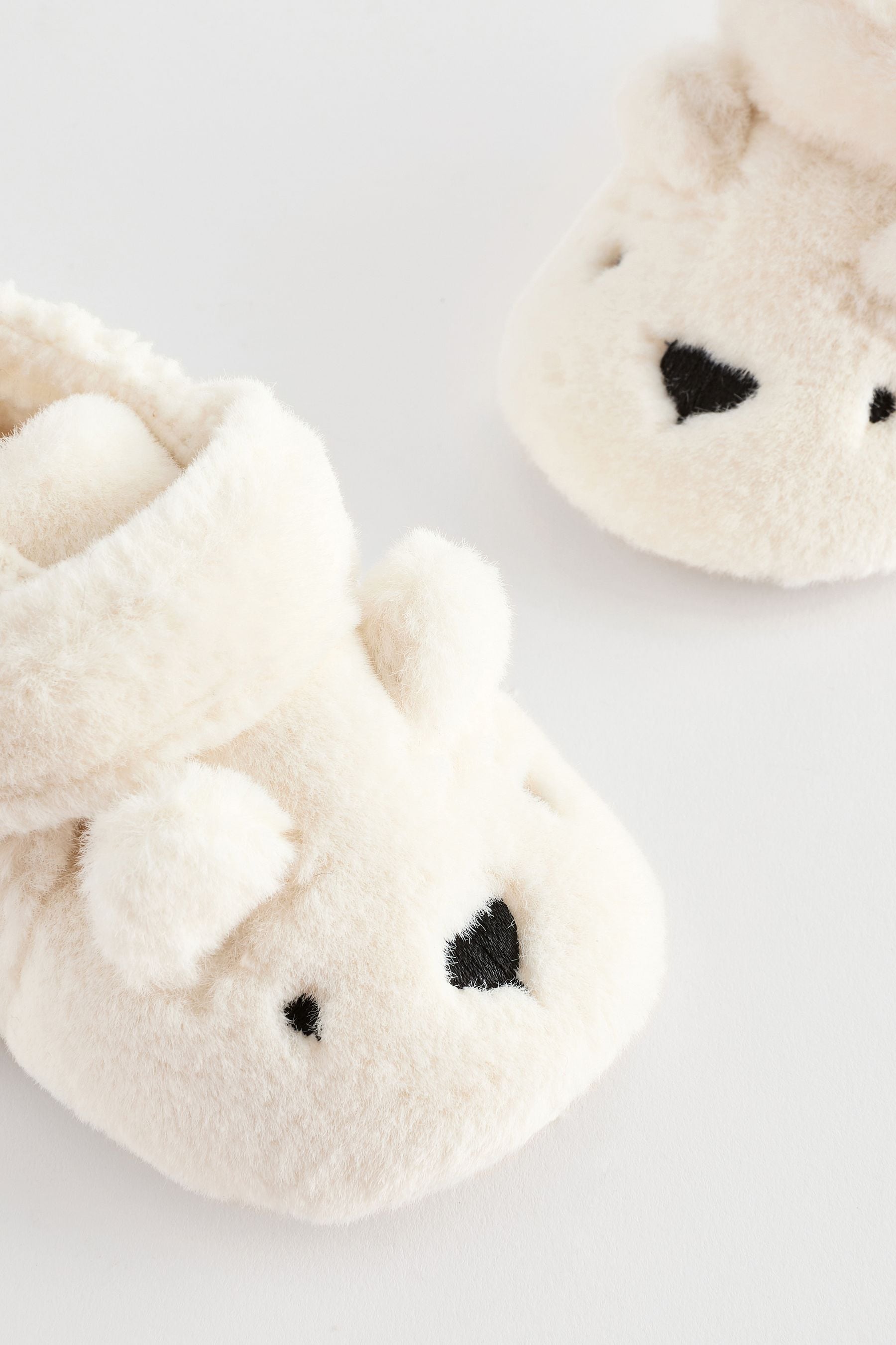 White Touch Fastening Character Baby Booties (0-2mths)