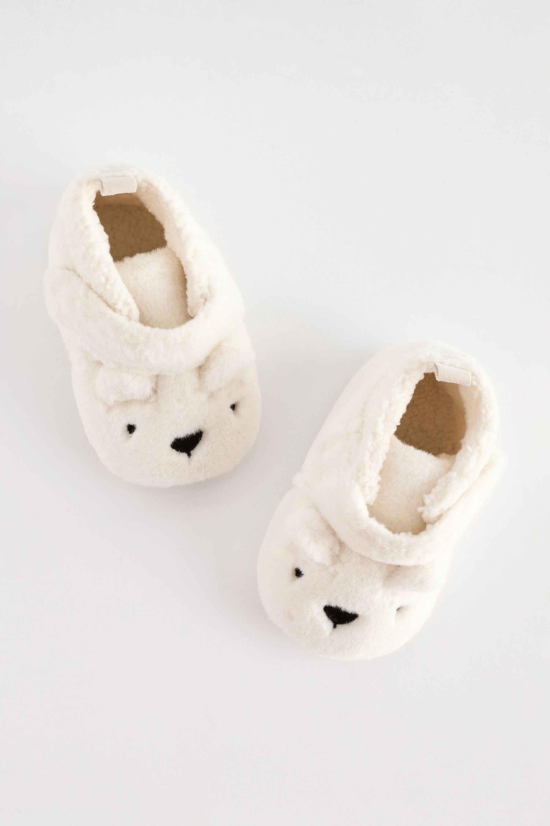 White Touch Fastening Character Baby Booties (0-2mths)