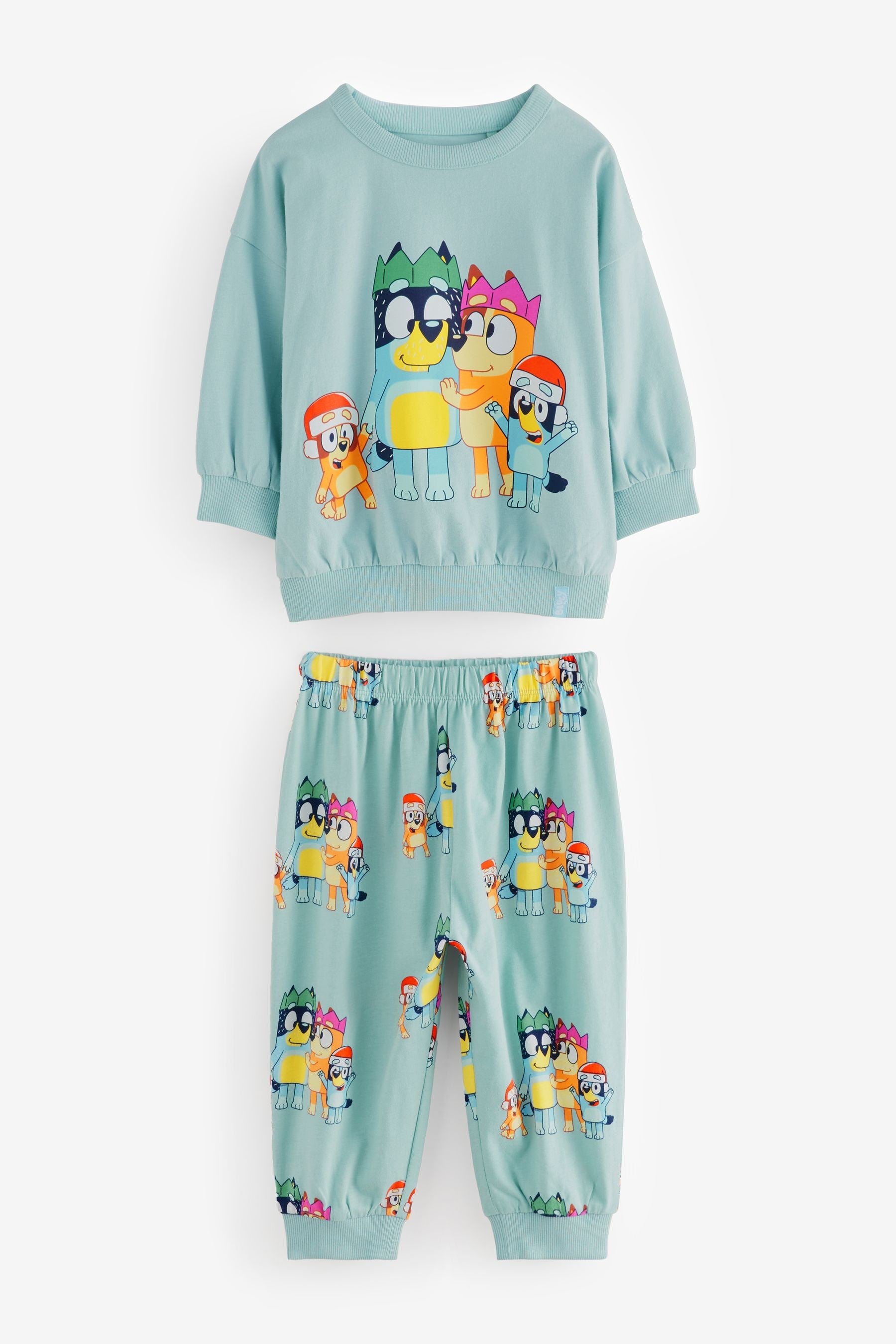 Blue Bluey 100% Cotton License Christmas Pyjamas (12mths-10yrs)