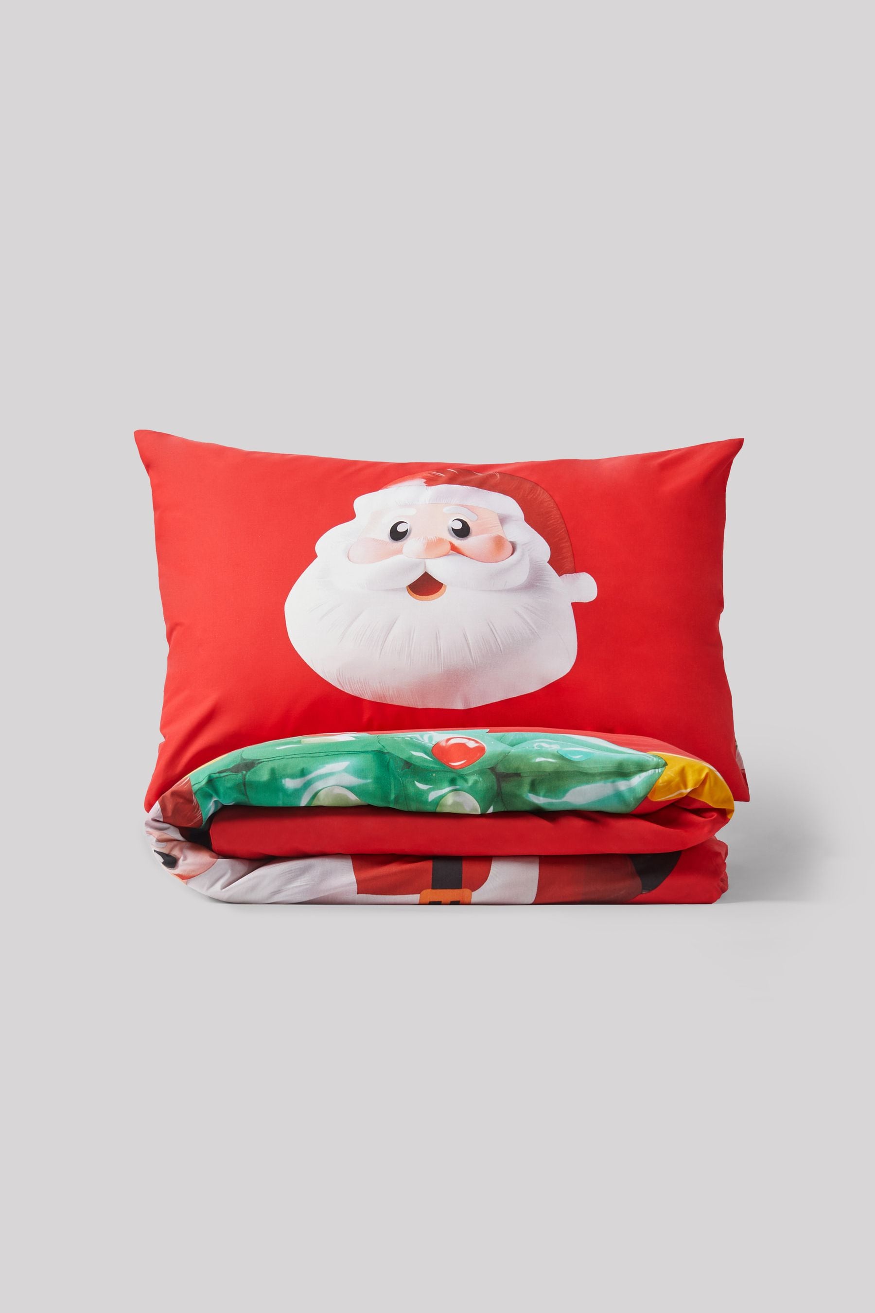 Red Santa & Friends Christmas Duvet Cover and Pillowcase Set