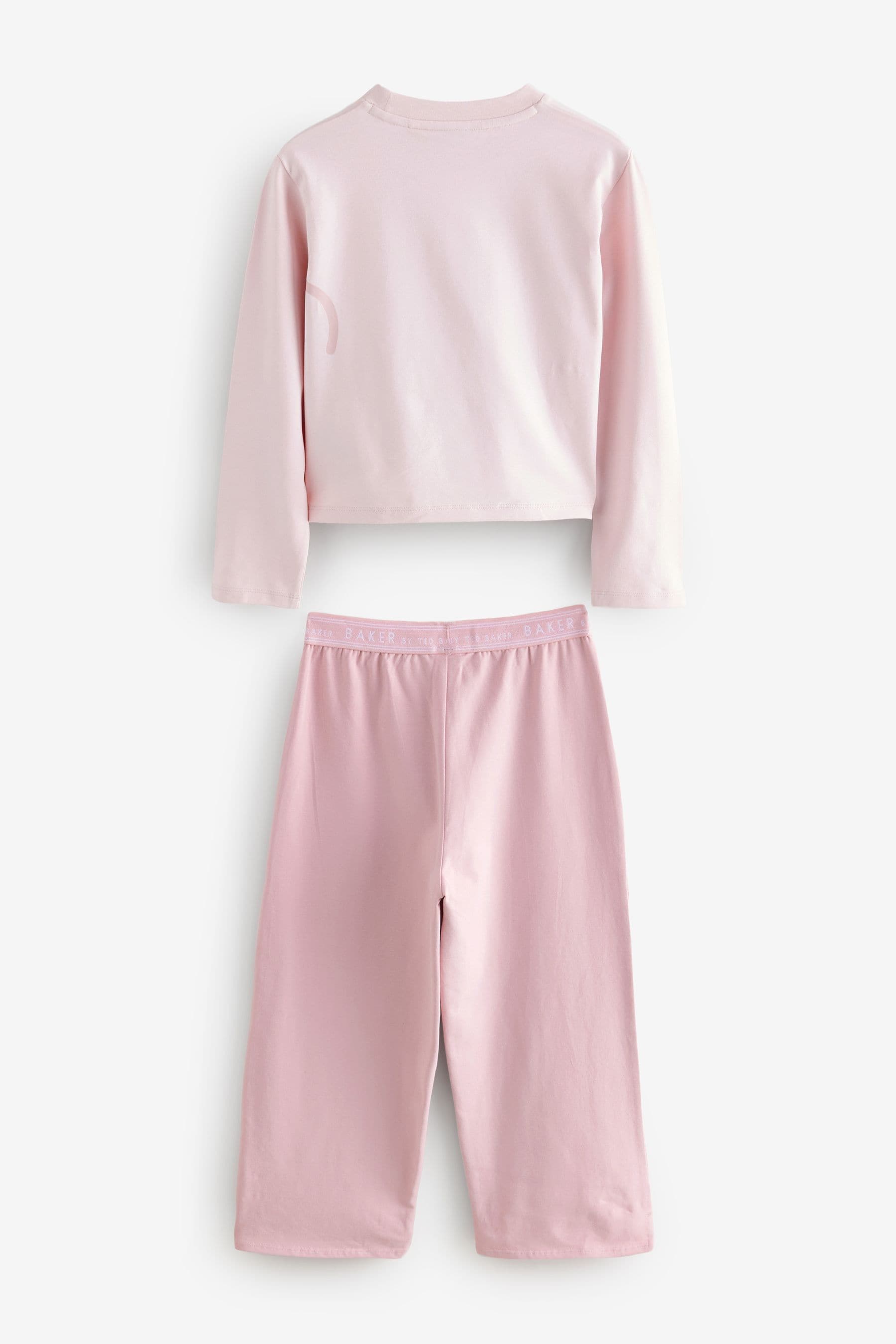 Baker by Ted Baker Pink Branded Wide Leg Pyjama Set