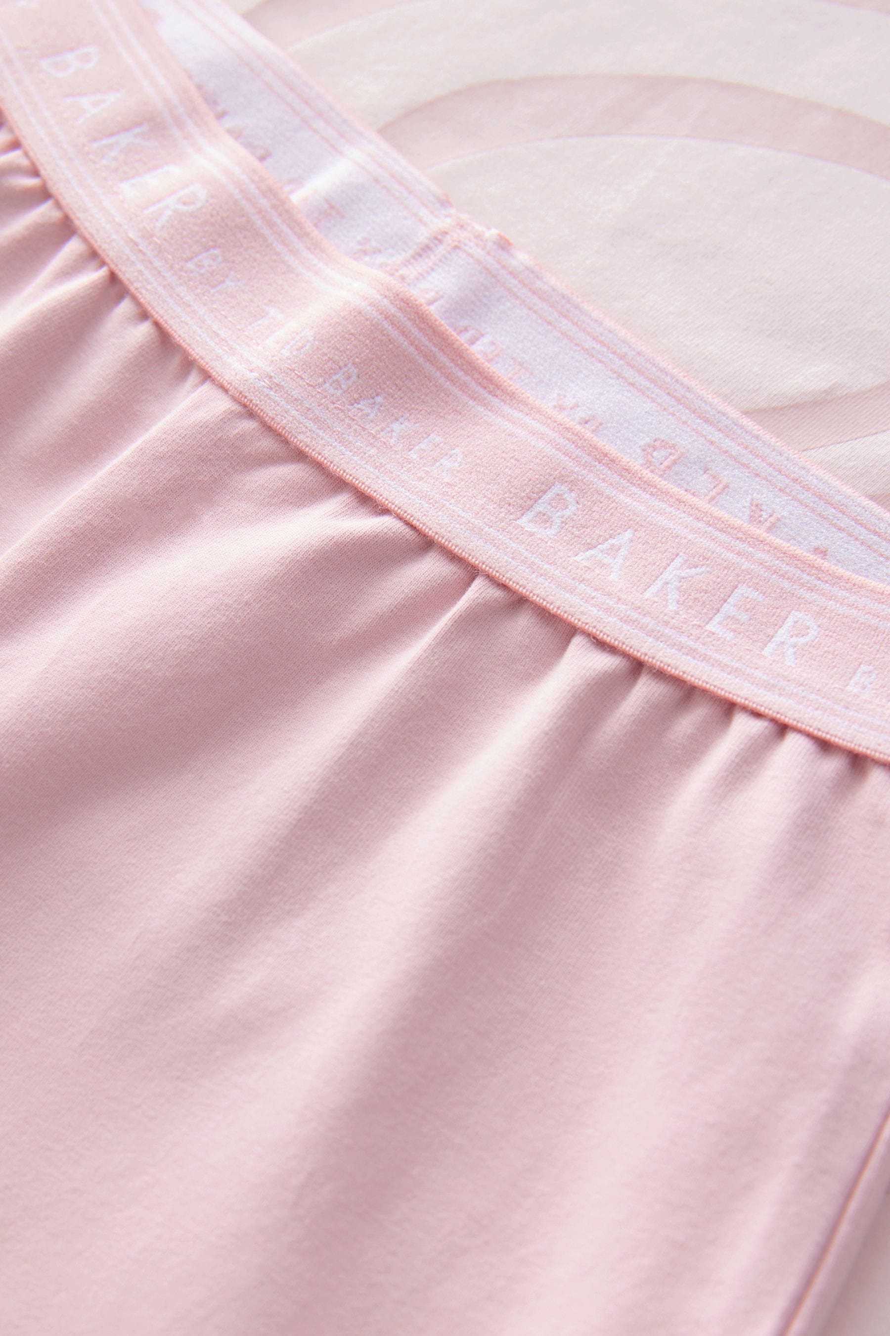 Baker by Ted Baker Pink Branded Wide Leg Pyjama Set