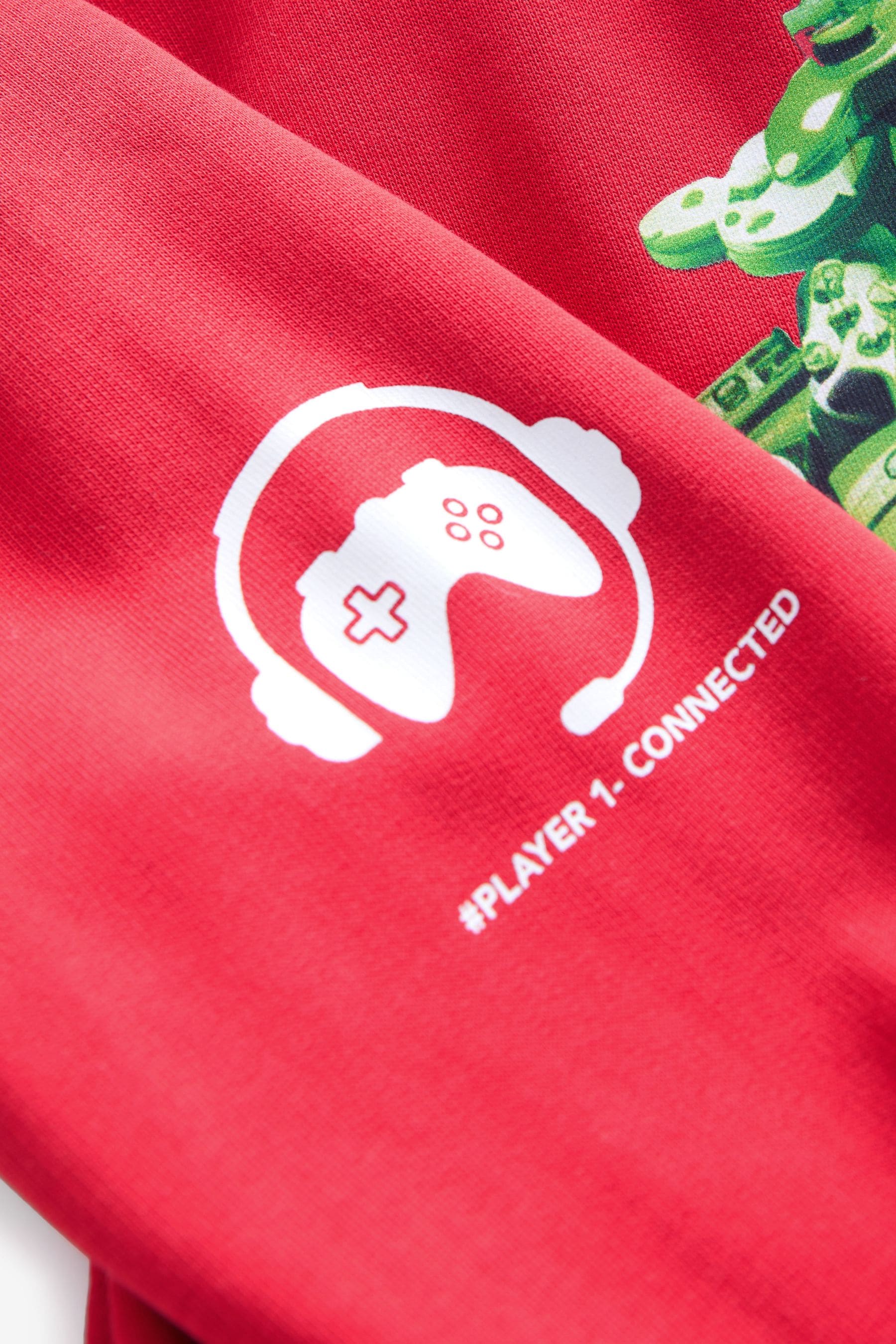 Red Game Controller Christmas Graphic Hoodie (3-16yrs)