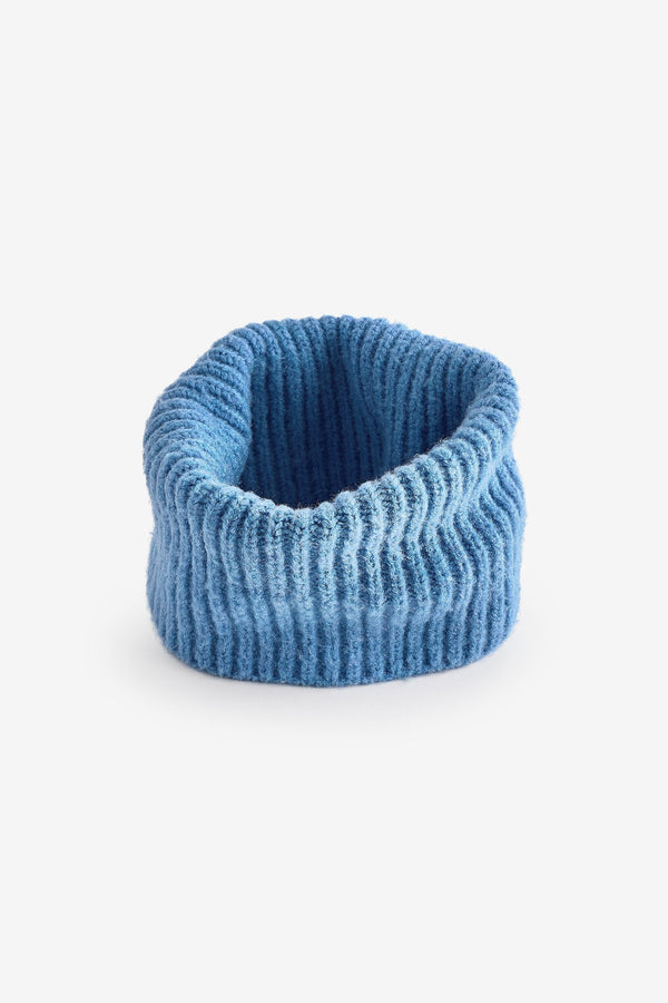 Blue Chunky Rib Snood (1-16yrs)