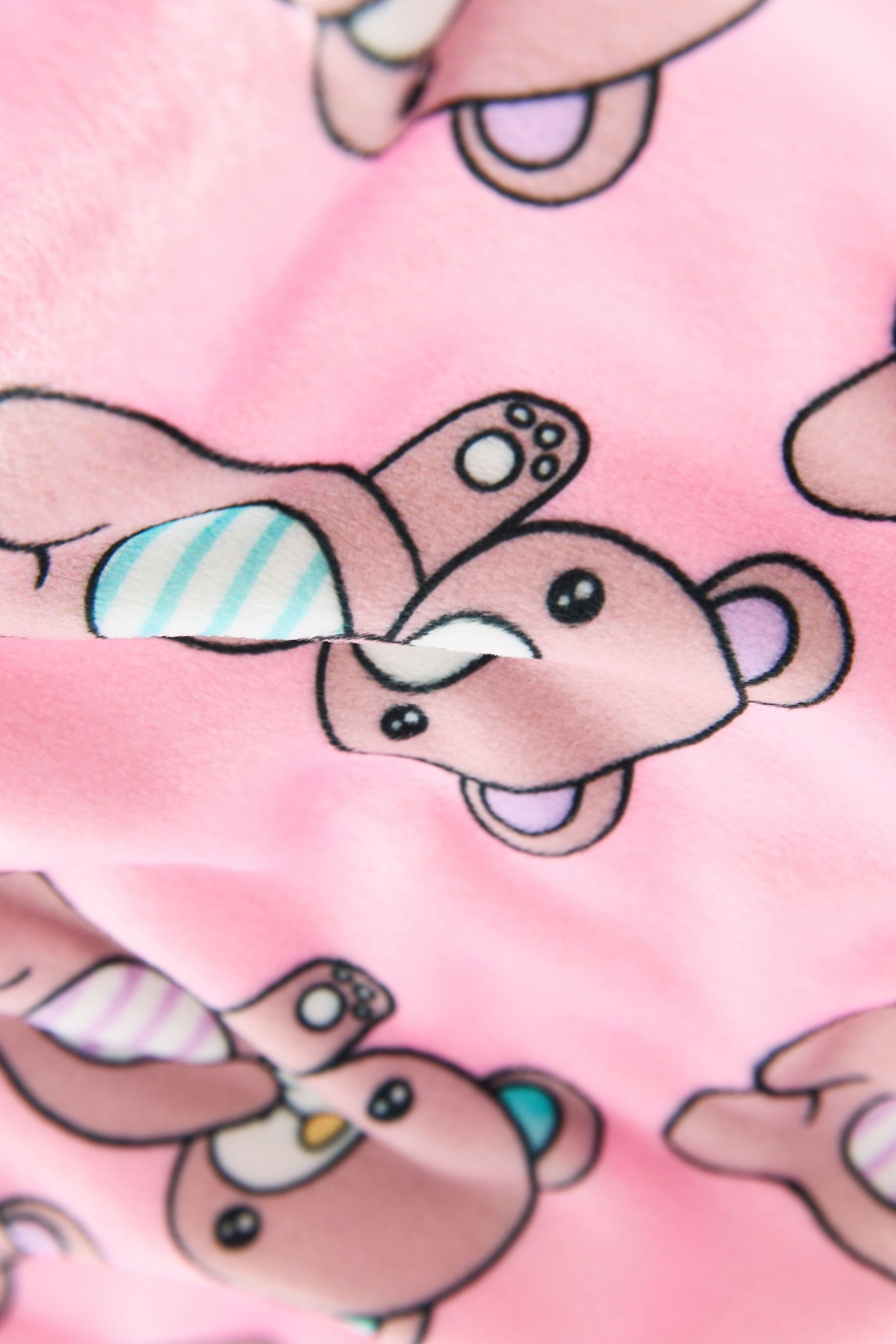 Pink Bear Cosy Fleece Pyjamas (9mths-16yrs)