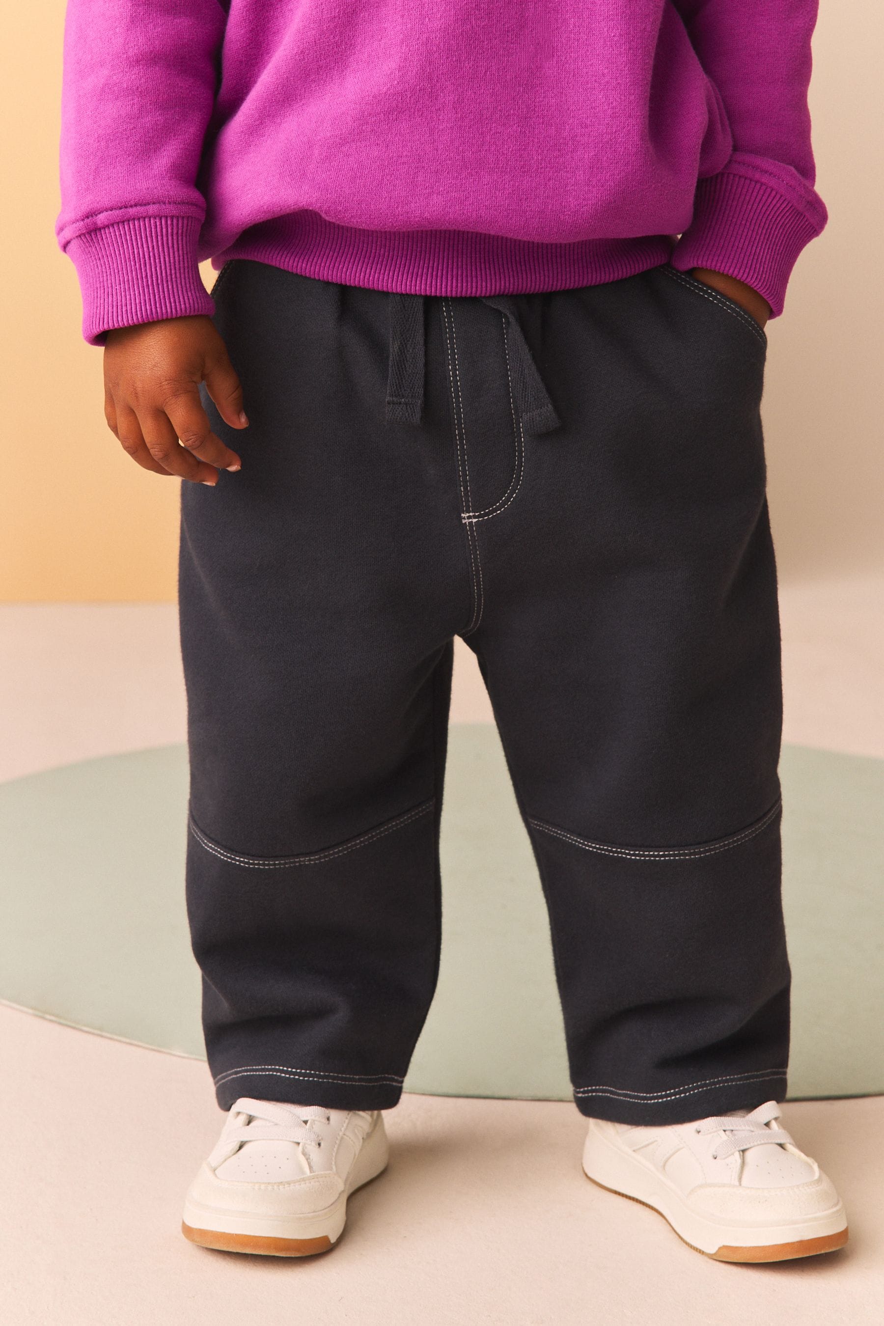 Charcoal Grey Carpenter Jersey Joggers (3mths-7yrs)