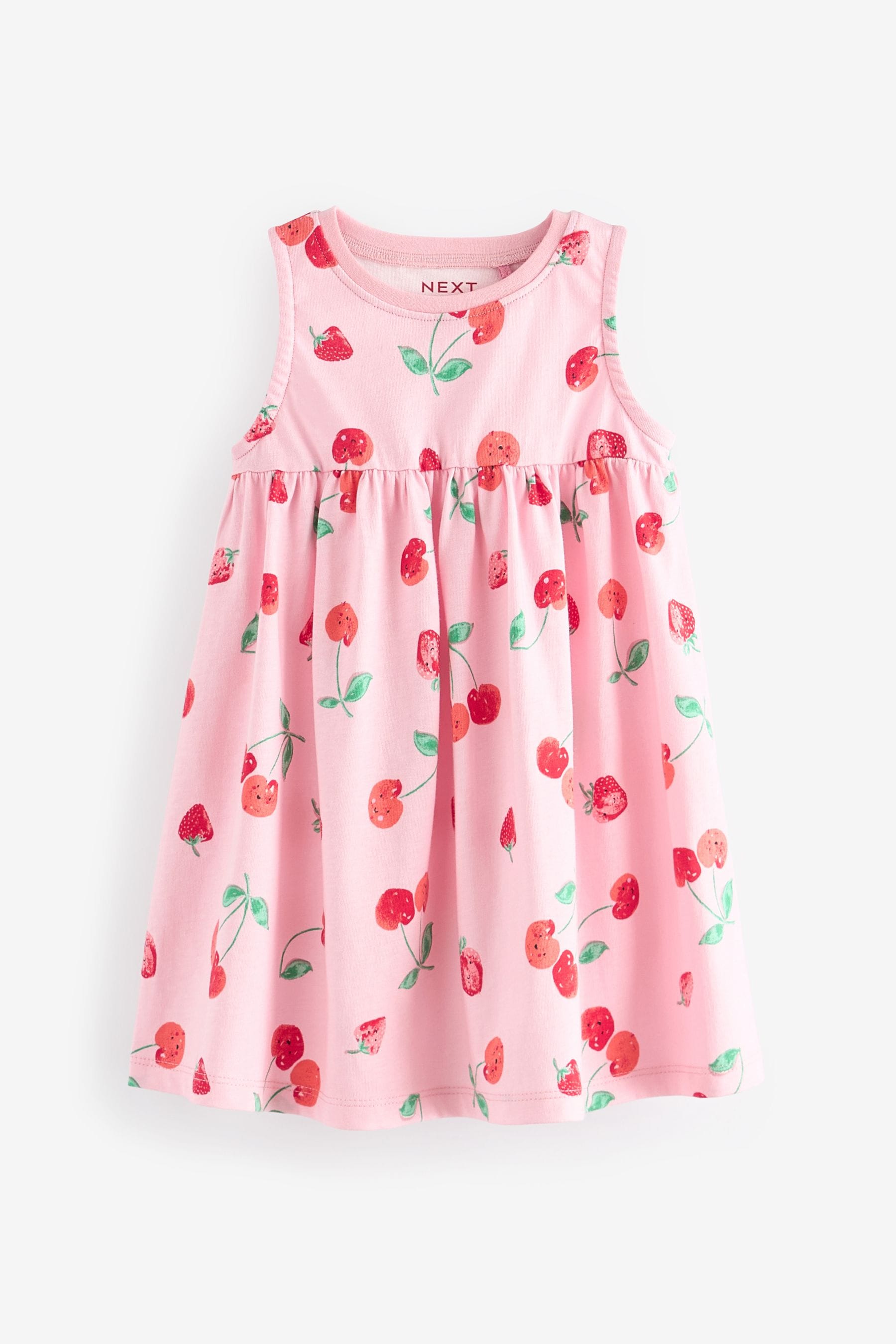 Pink Sleeveless Jersey Dress (3mths-7yrs)