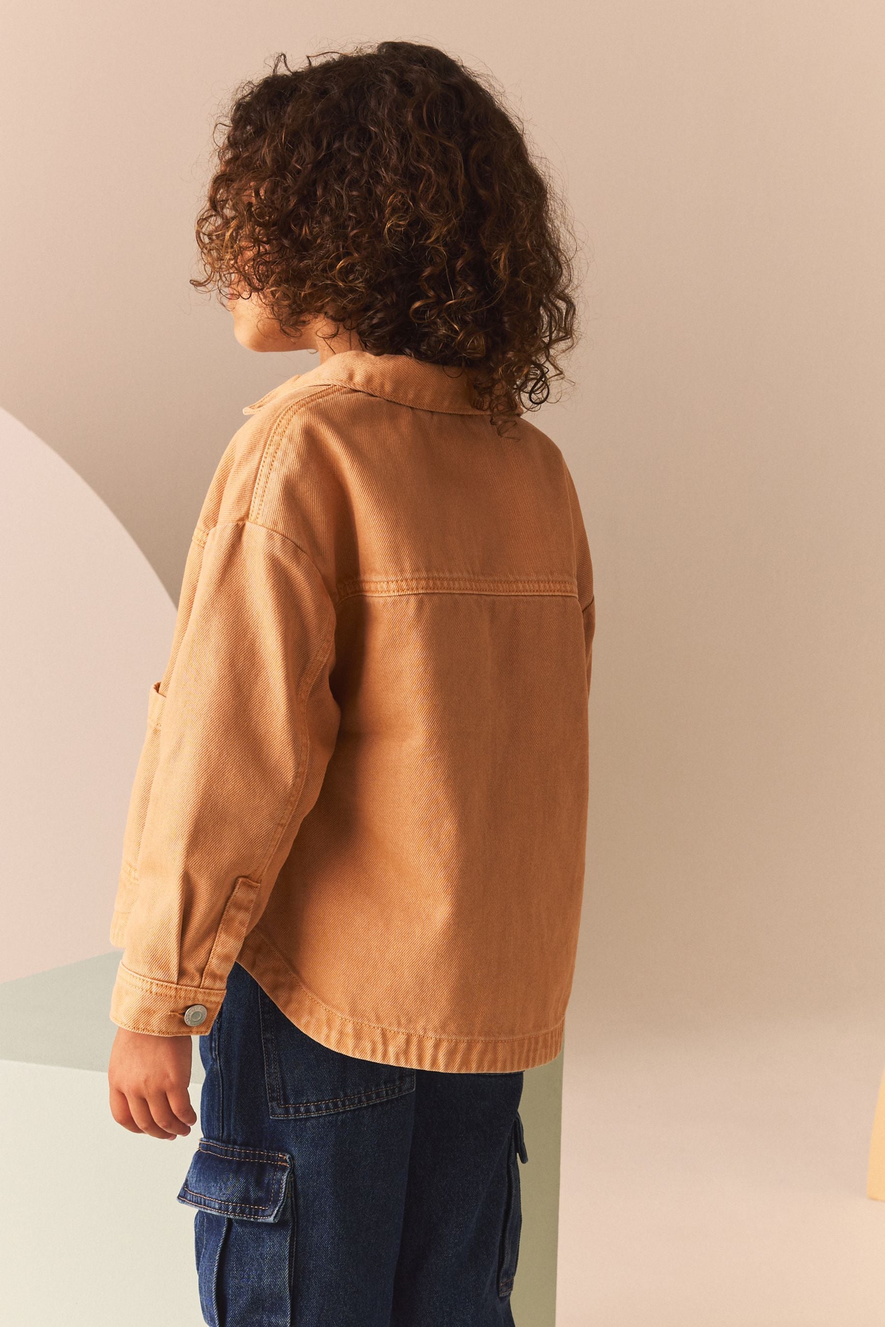 Sand Denim Shacket (3-16yrs)