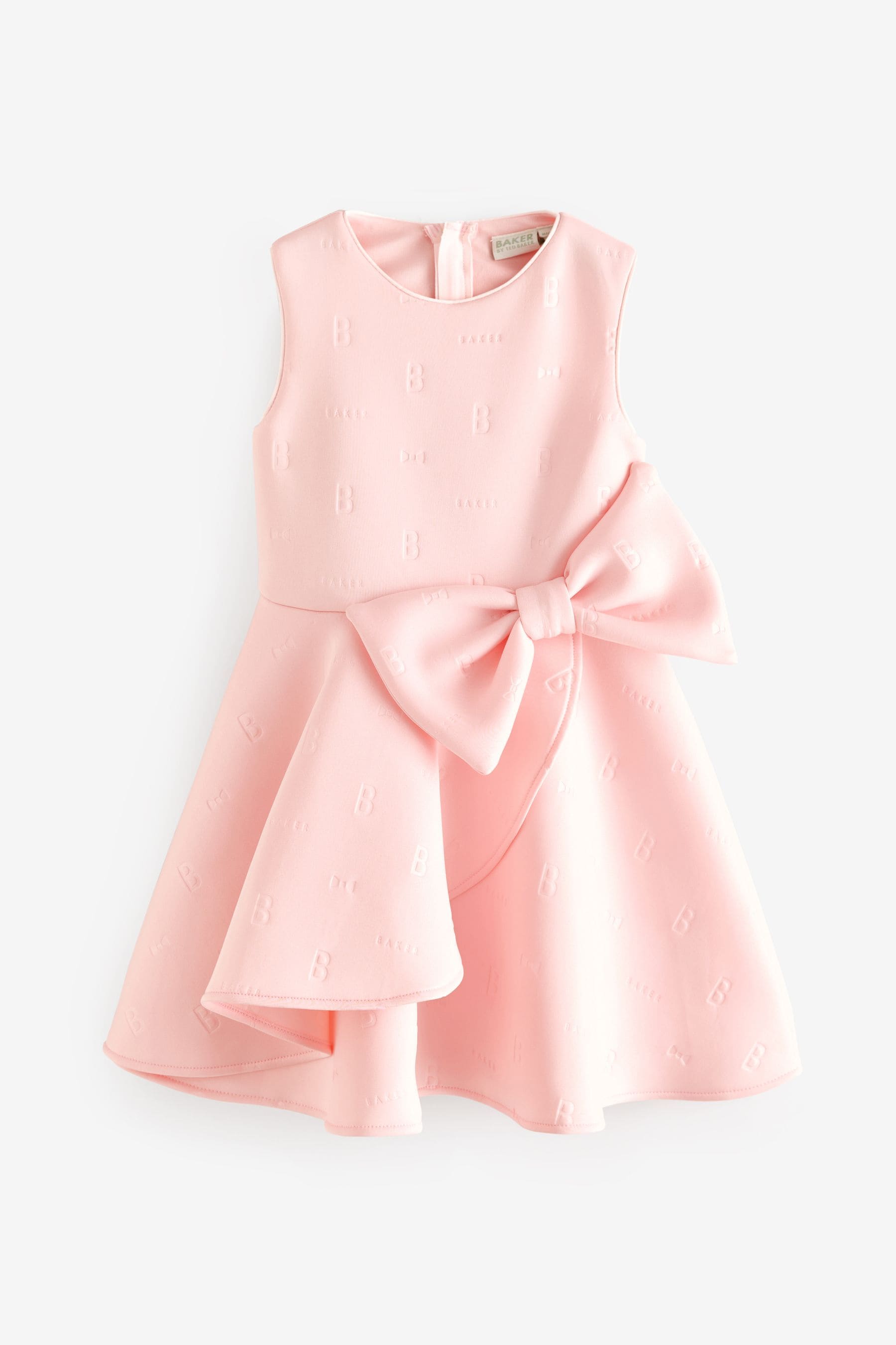 Baker by Ted Baker Pink Bow Waist Scuba Dress