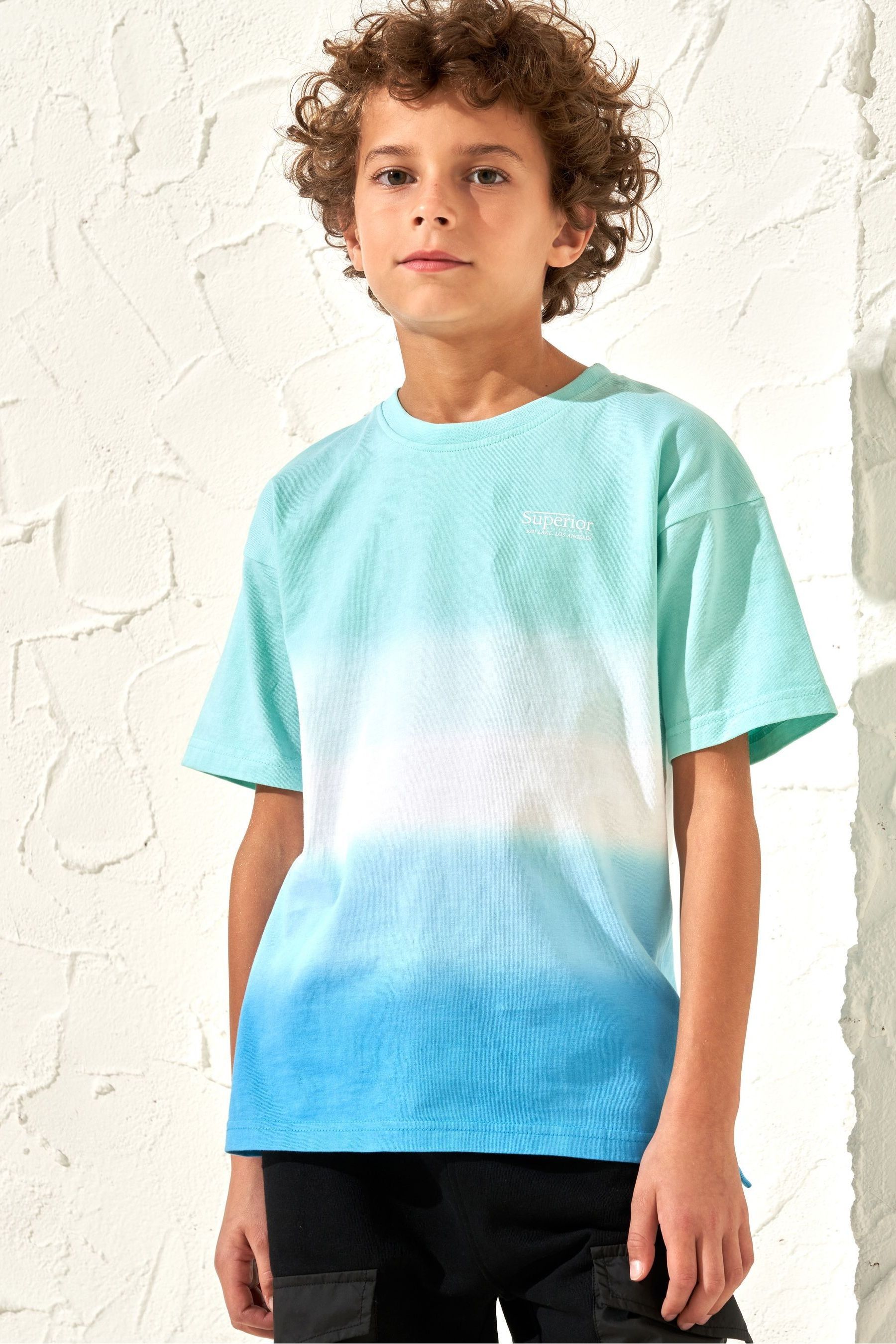 Blue Angel & Rocket Brad Ombre Tie Dye T-Shirt