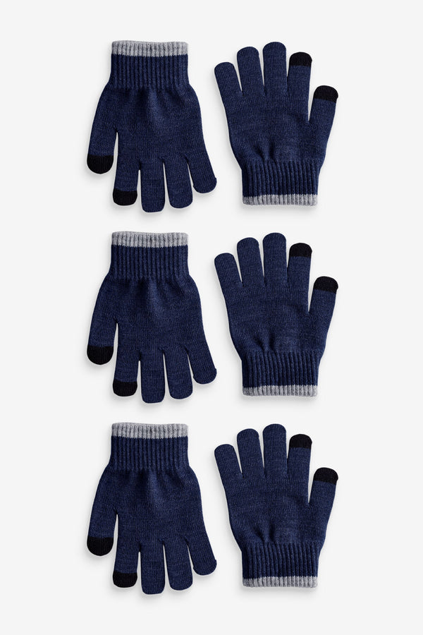 Navy Blue Magic Gloves 3 Pack (3-16yrs)