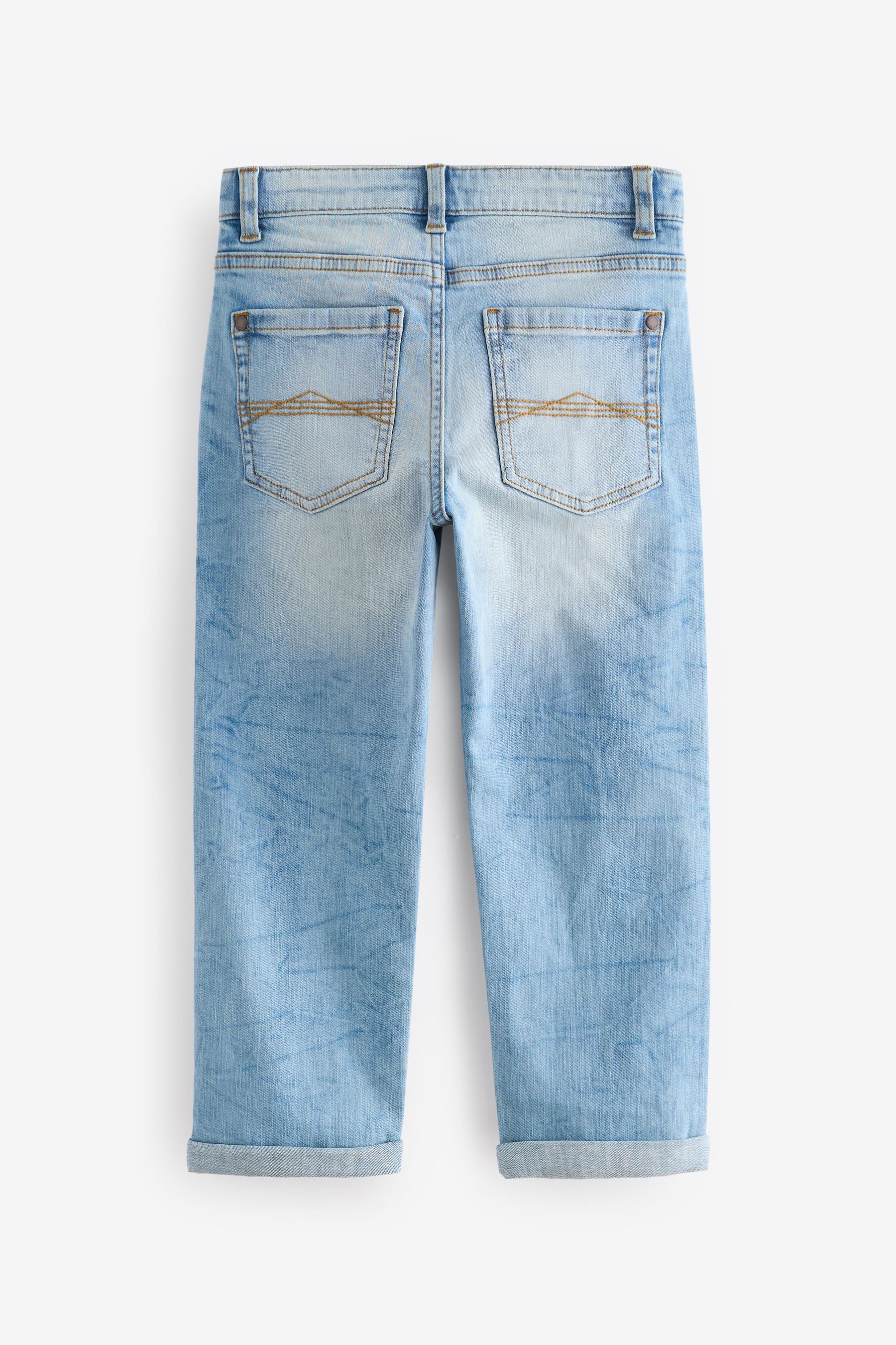 Blue Bleach Loose Fit Rich Stretch Jeans (3-17yrs)