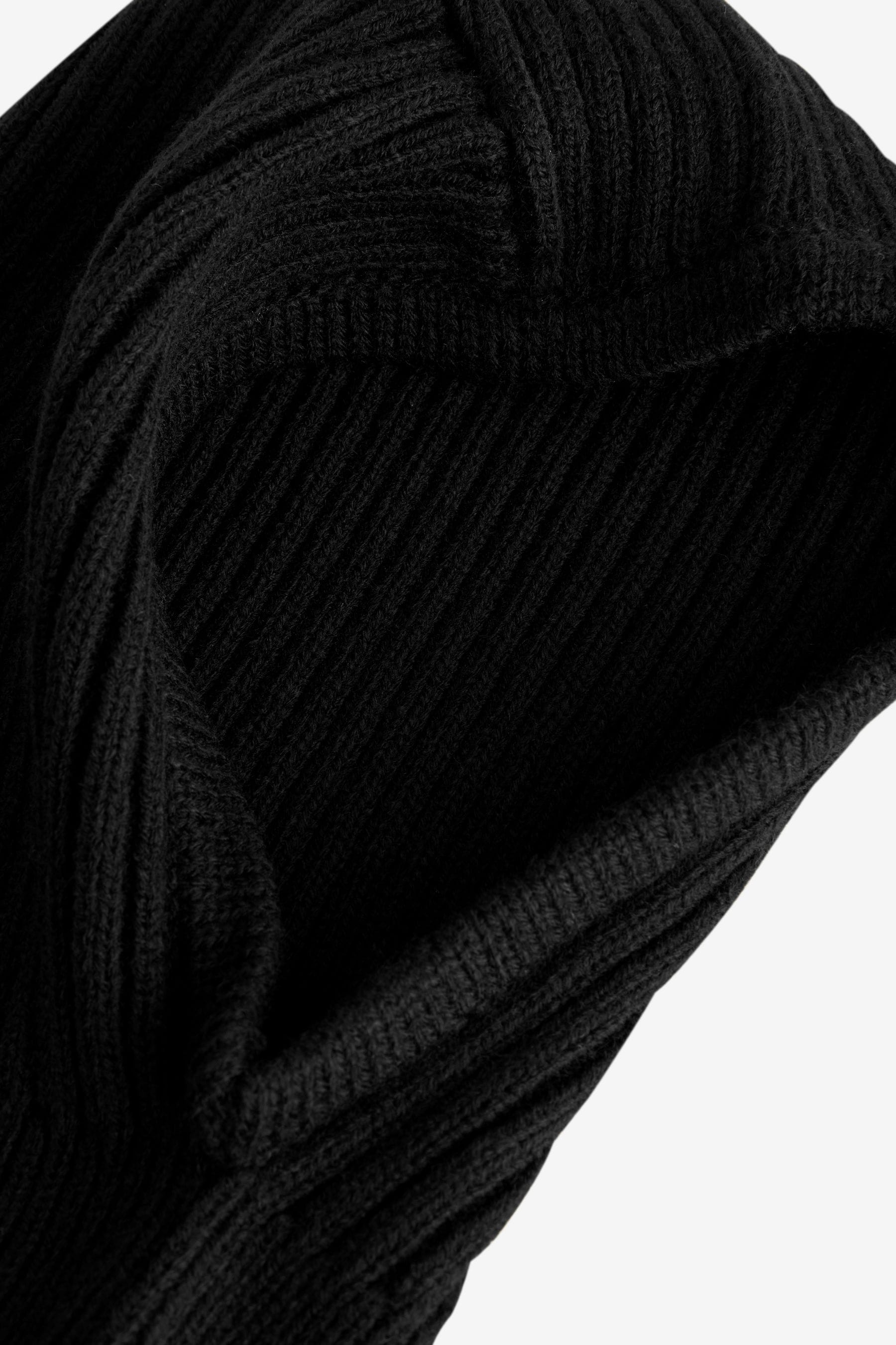 Black Knitted Balaclava (1-13yrs)