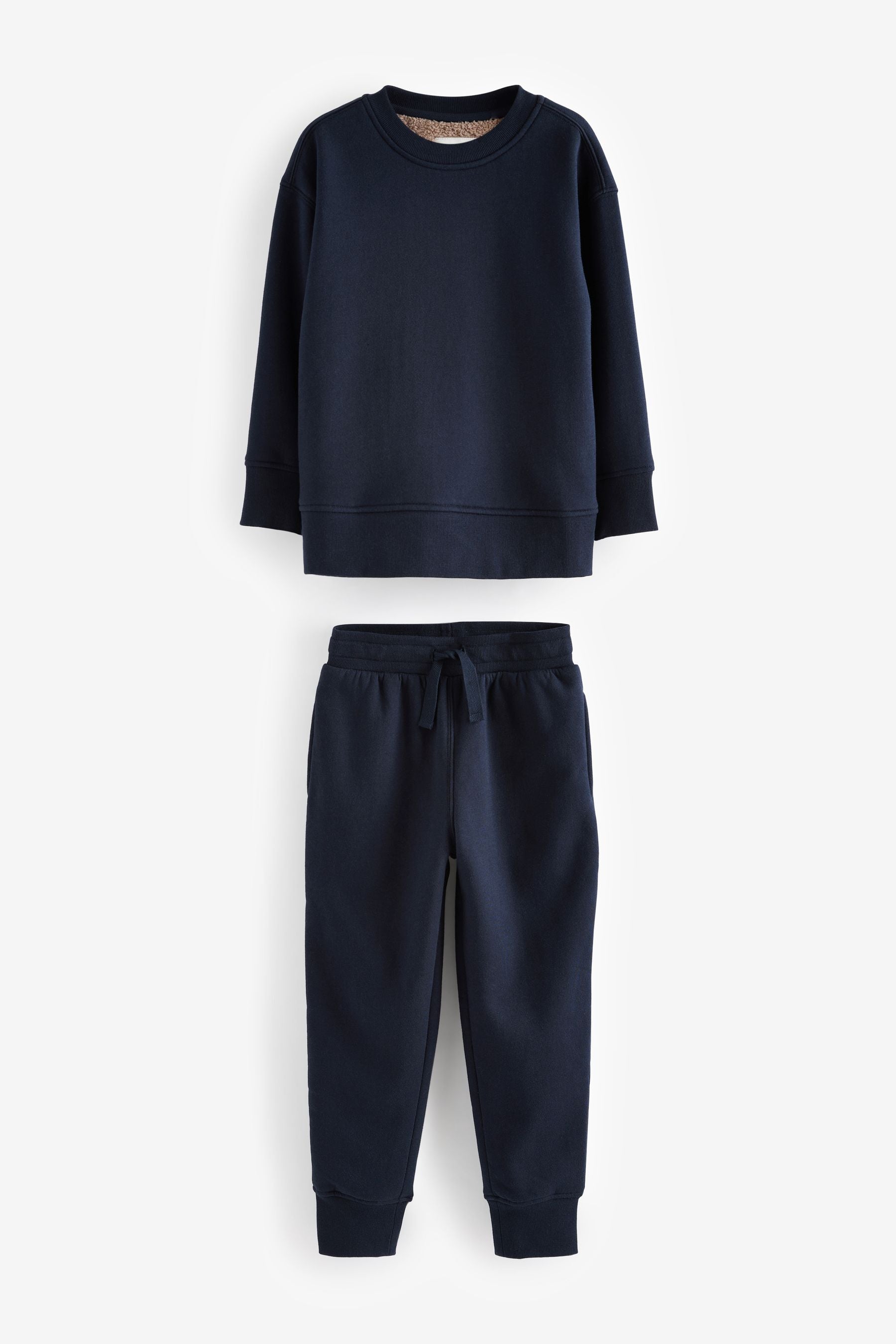 Navy Fleece Lined Loungewear Pyjamas (3-16yrs)