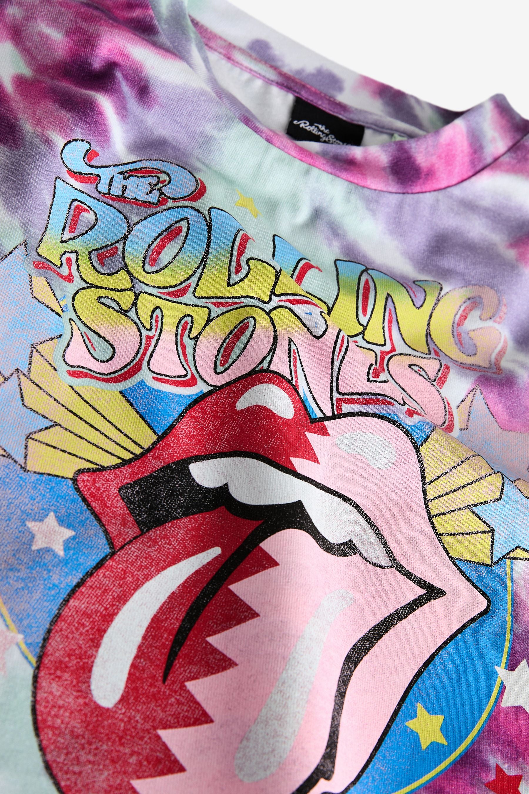 Purple Tie Dye Rolling Stones T-Shirt (3-16yrs)