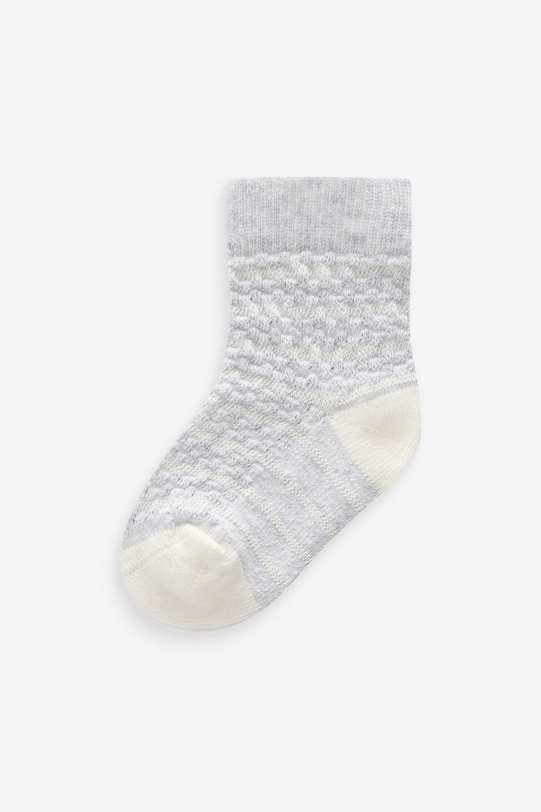 Grey Baby Socks 5 Pack (0mths-2yrs)