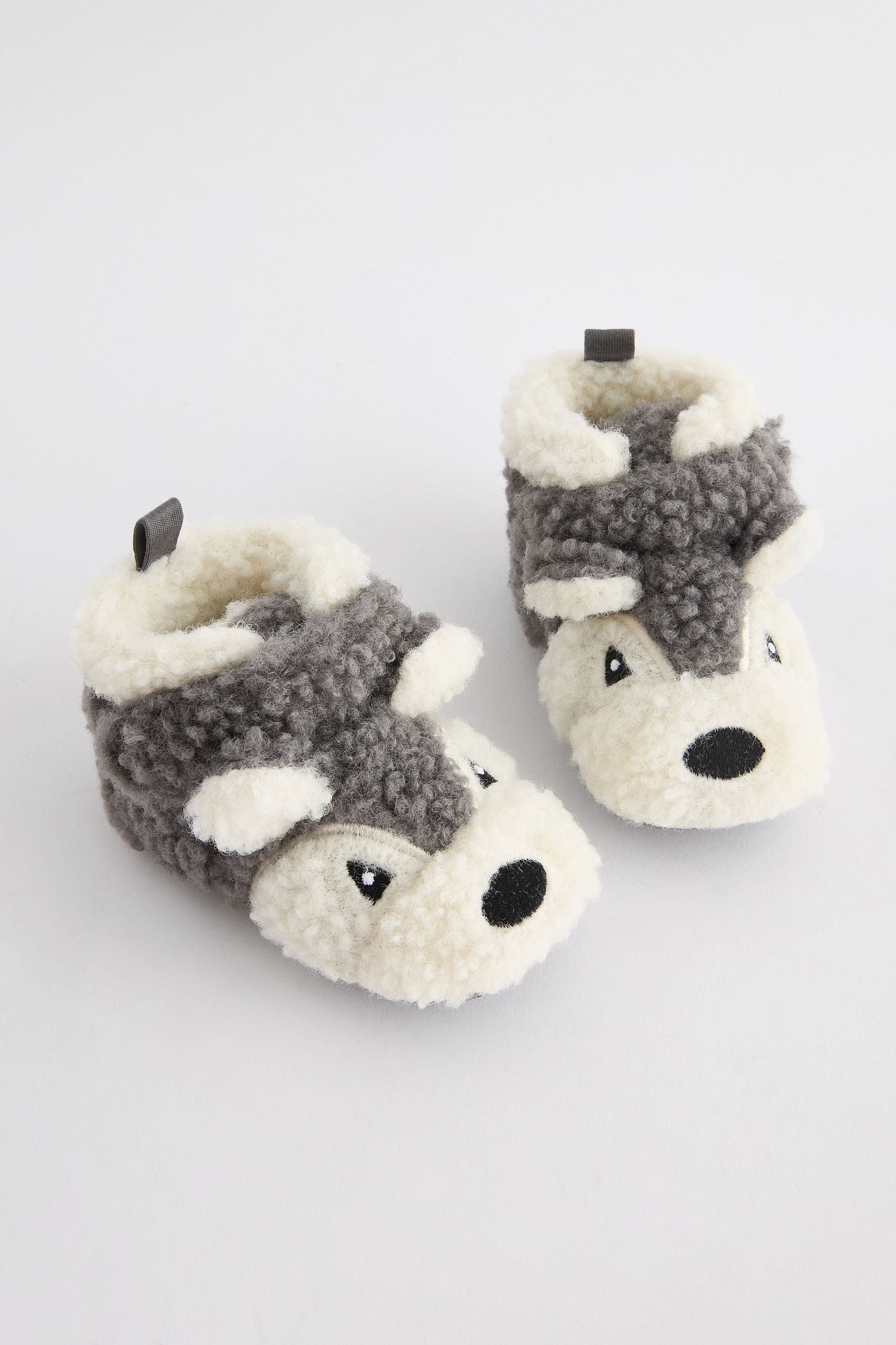 Grey Touch Fastening Character Baby Booties (0-2mths)