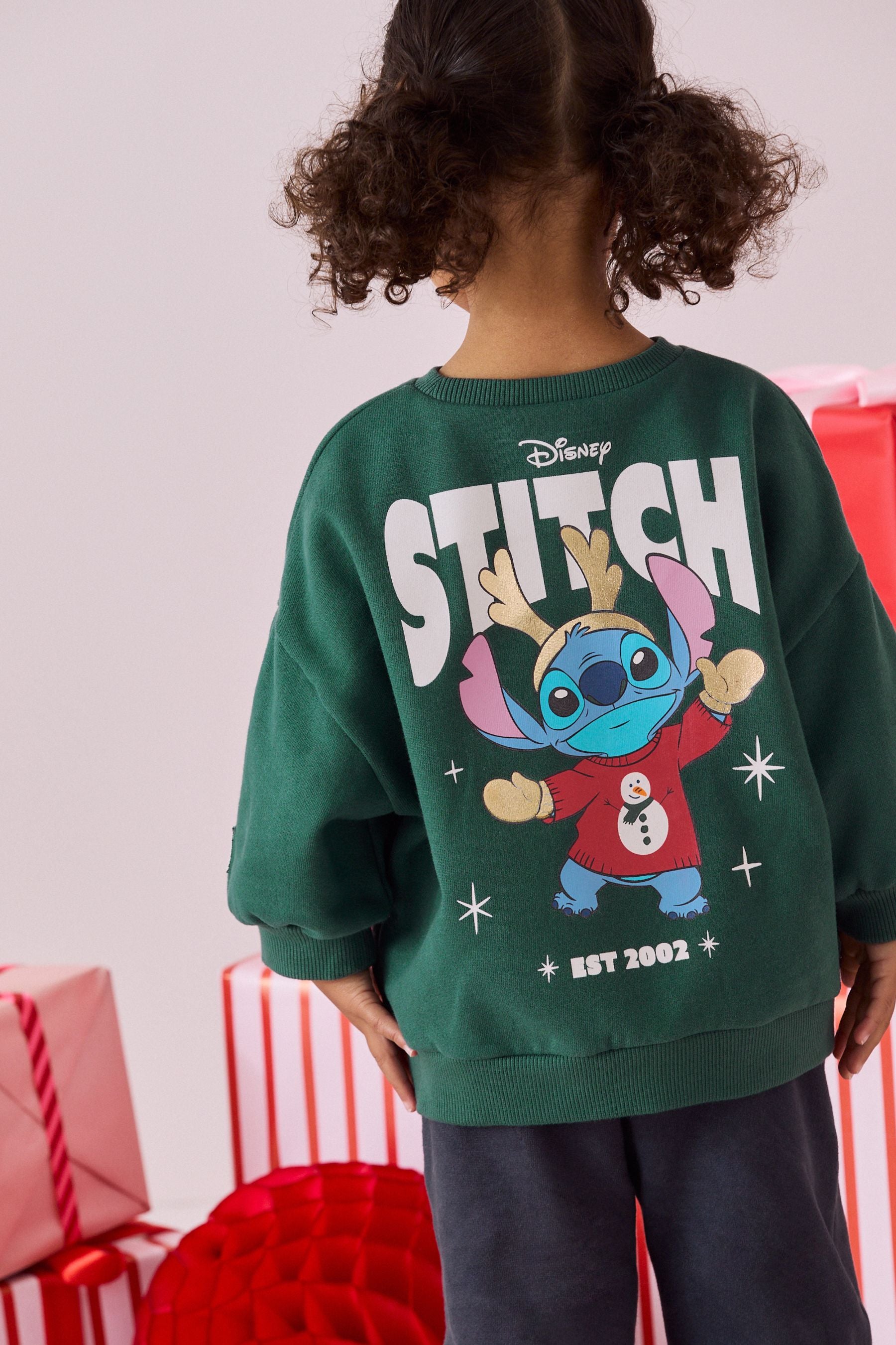 Green Disney Lilo And Stitch Christmas Set (3mths-7yrs)