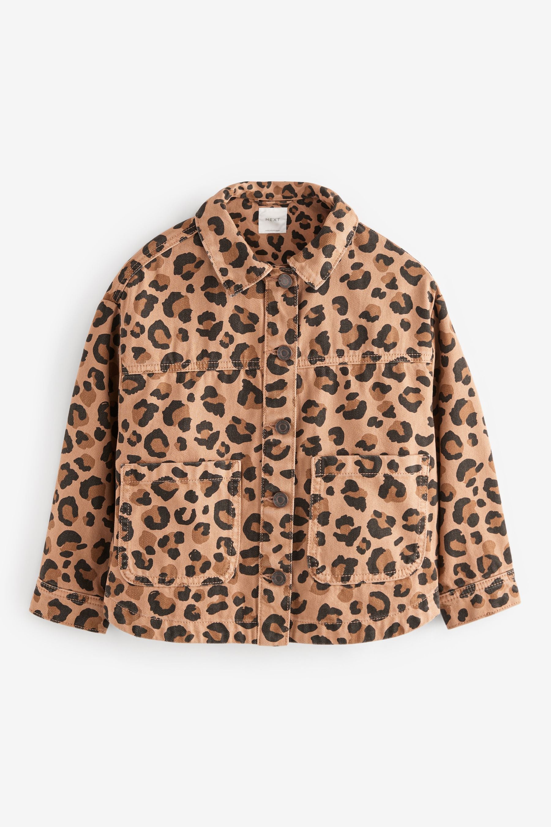 Animal Print Denim Shacket (3-16yrs)